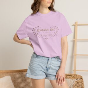 Restored by the Living Word T-Shirt — Romans 10:17 Christian Faith Tee