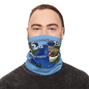 2 Chronicles 7:14 Scripture Neck Gaiter – Faith-Based Prayer Face Shield