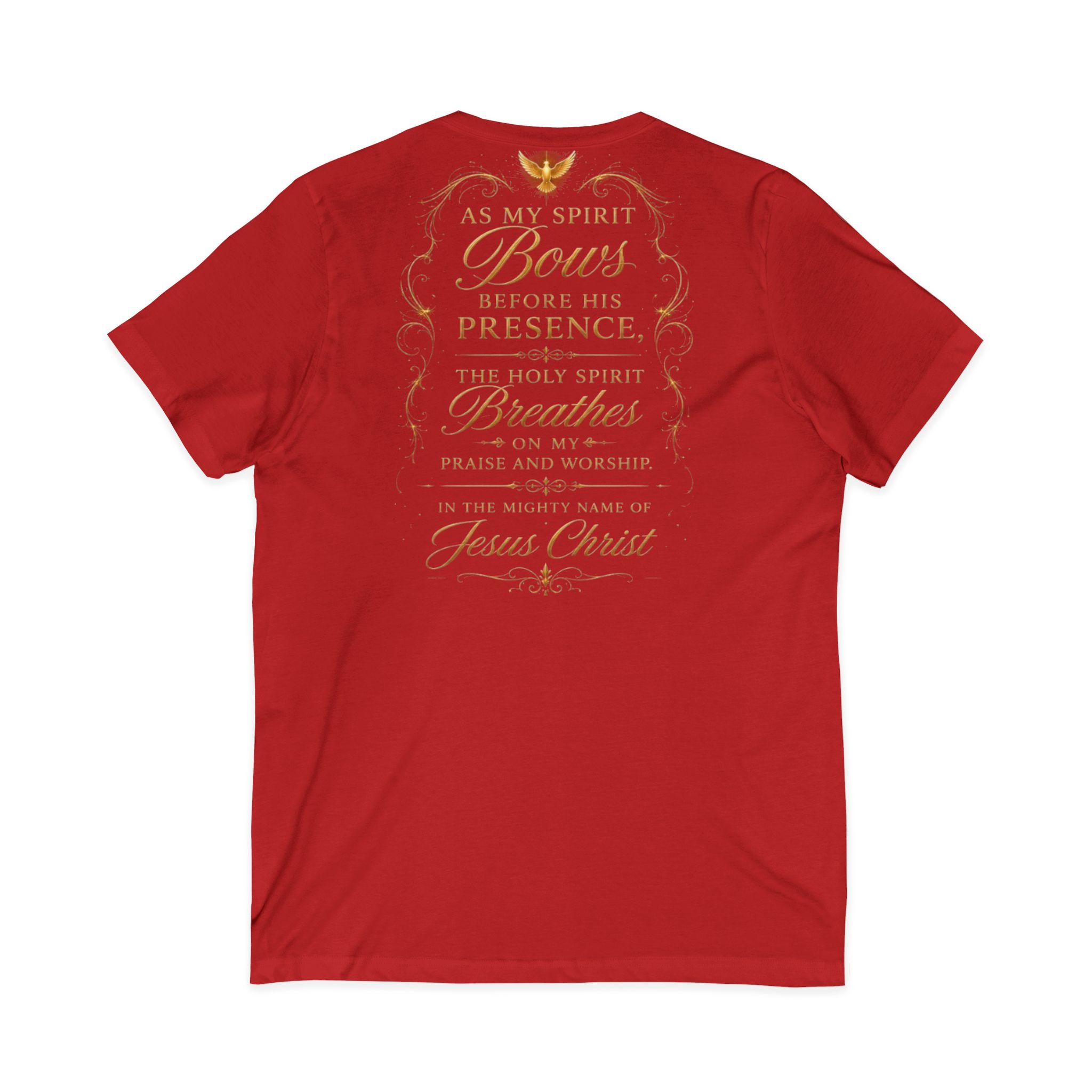 Born to carry heavens Sound V-Neck Tee — Inspirational Christian Faith T‑Shirt - Image 18