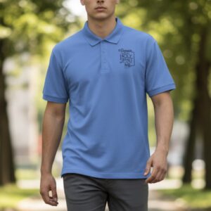 Acts 1:18 polo Sport Polo —  Chest Logo "The Power of Body, Mind, Spirit"