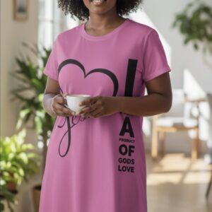 Pink 'I Am A Product of Gods Love'’Nightgown – I Am A Product Of God’s Love