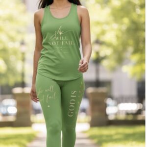 Inspirational 'She Will Not Fail' Tank Top — Psalm 46:5 Christian Faith Apparel