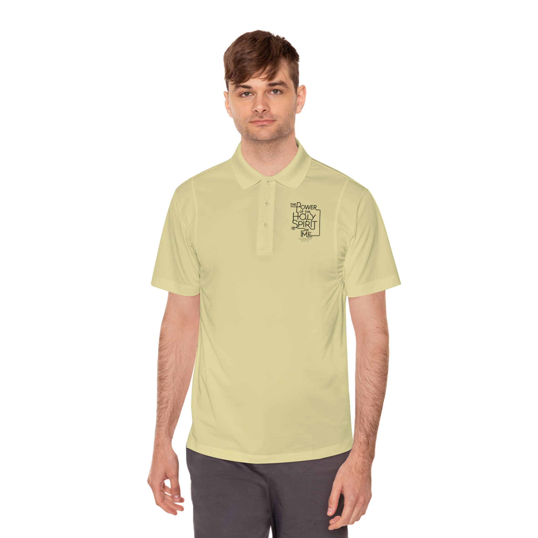 Acts 1:18 polo Sport Polo — Chest Logo "The Power of Body, Mind, Spirit" - Image 14