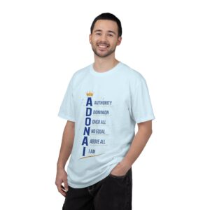 Adonai Vertical Scripture T-Shirt — Faith-Based Christian Tee