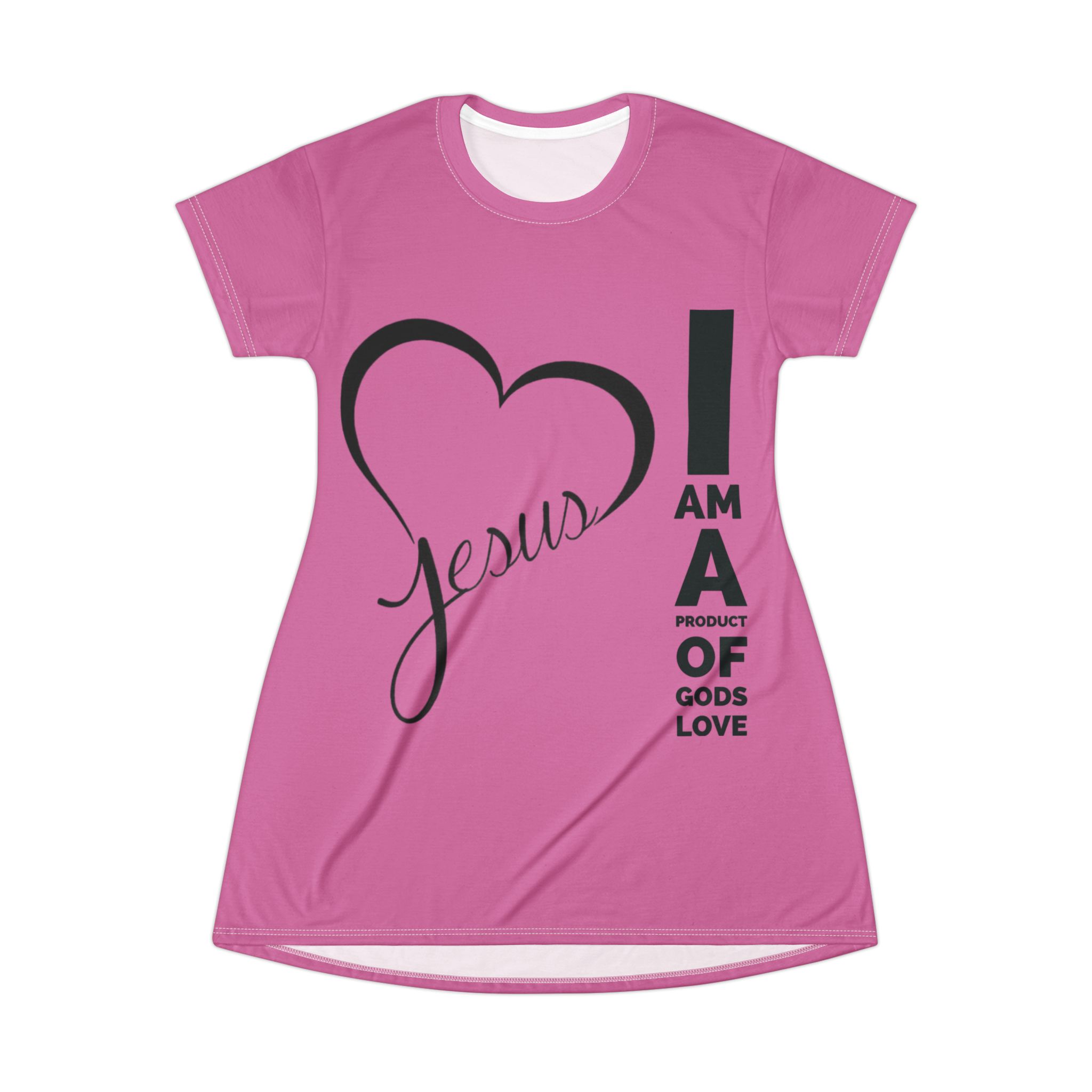 Pink 'I Am A Product of Gods Love'’Nightgown – I Am A Product Of God’s Love - Image 2