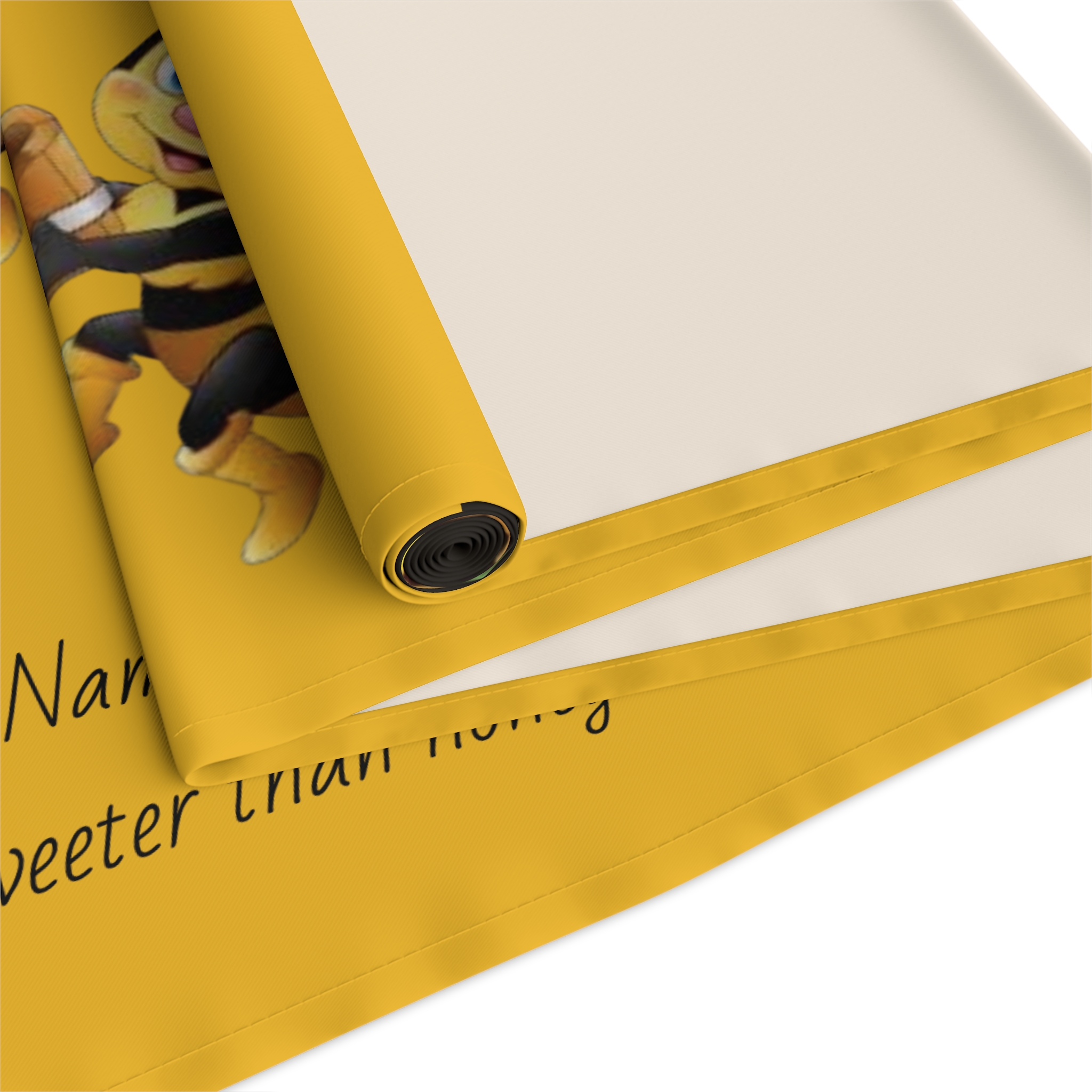Sunflower Harvest Table Runner – Yellow & Black Cotton-Poly Decorative Table Runner - Image 7