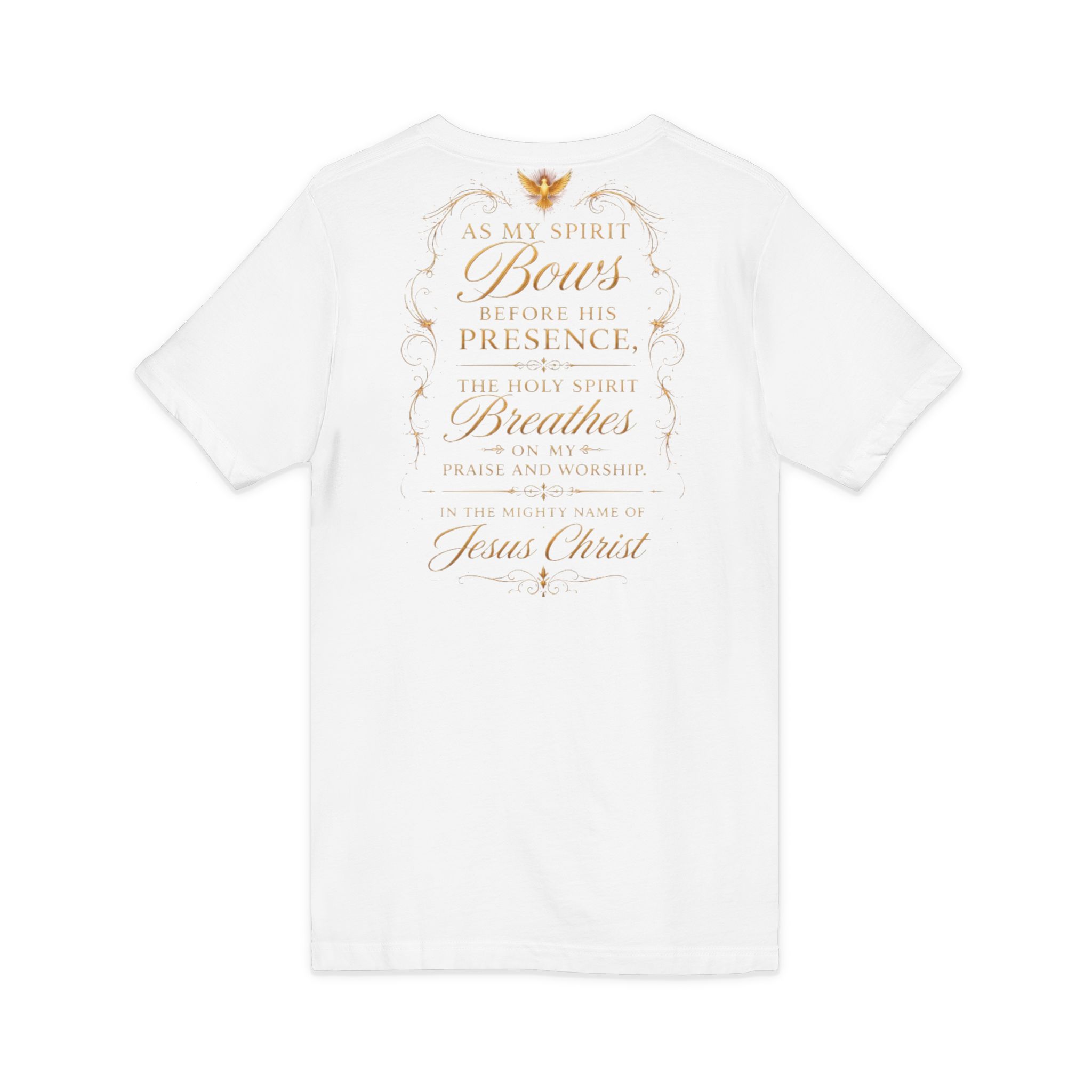 Born to carry heavens Sound V-Neck Tee — Inspirational Christian Faith T‑Shirt - Image 4