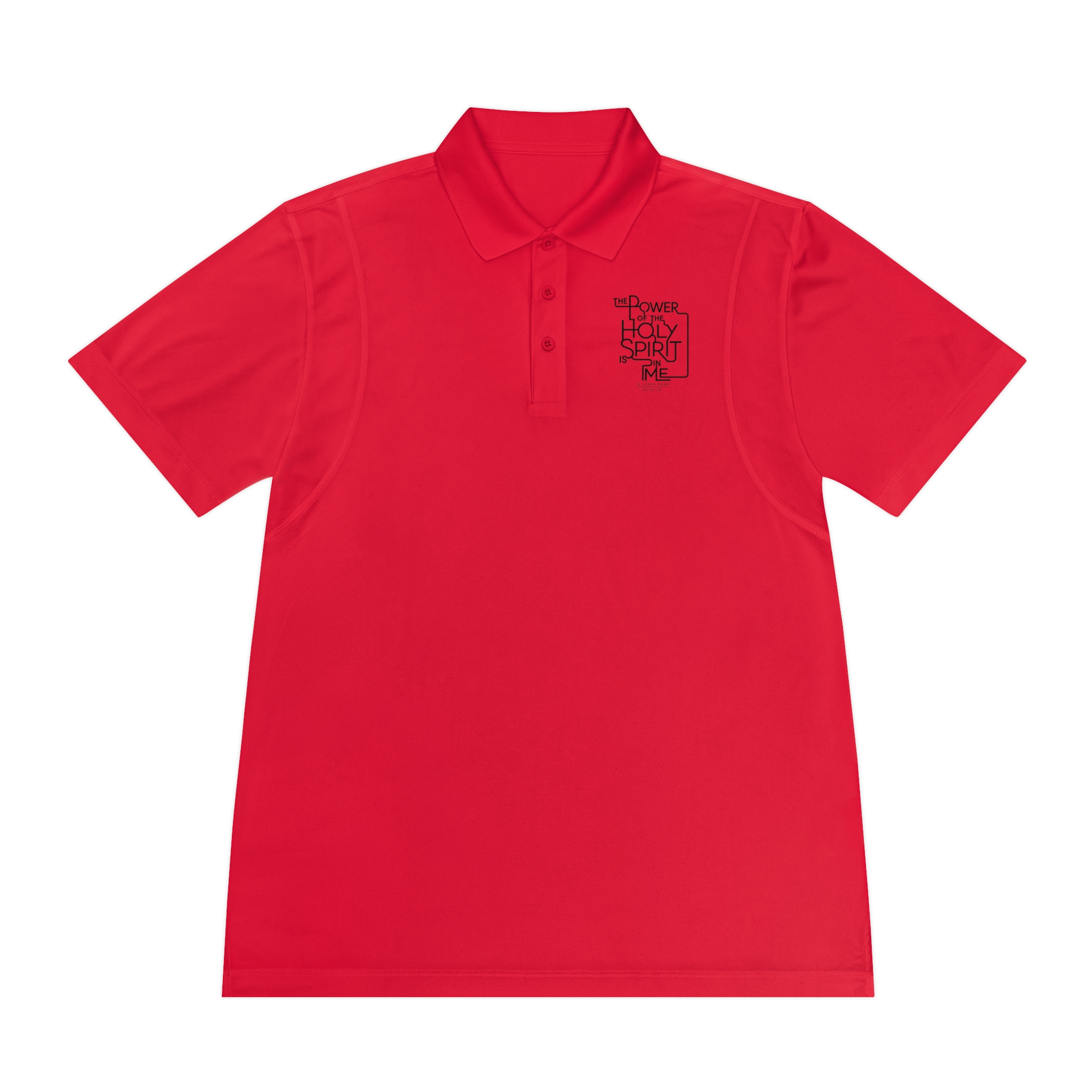 Acts 1:18 polo Sport Polo — Chest Logo "The Power of Body, Mind, Spirit" - Image 24