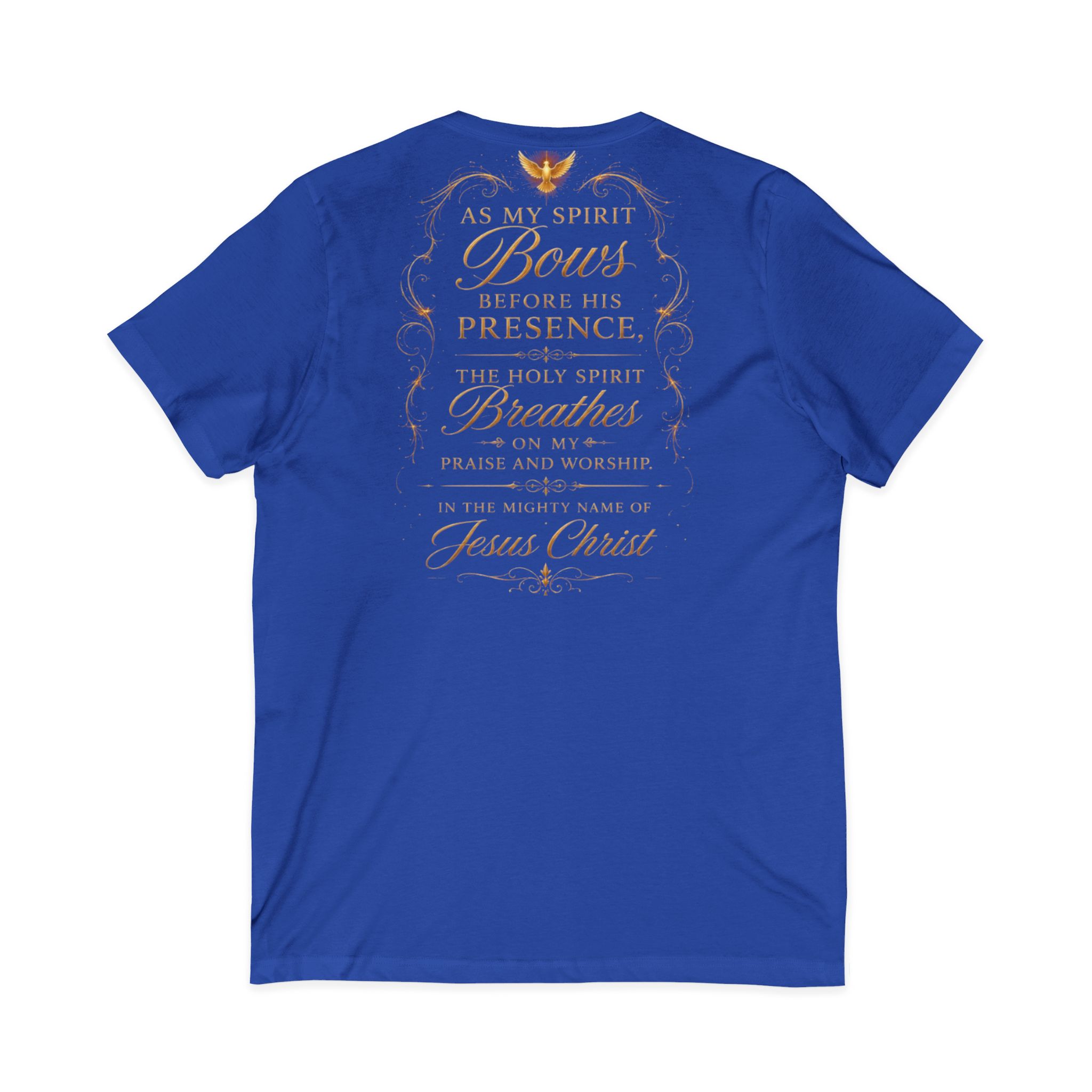 Born to carry heavens Sound V-Neck Tee — Inspirational Christian Faith T‑Shirt - Image 10