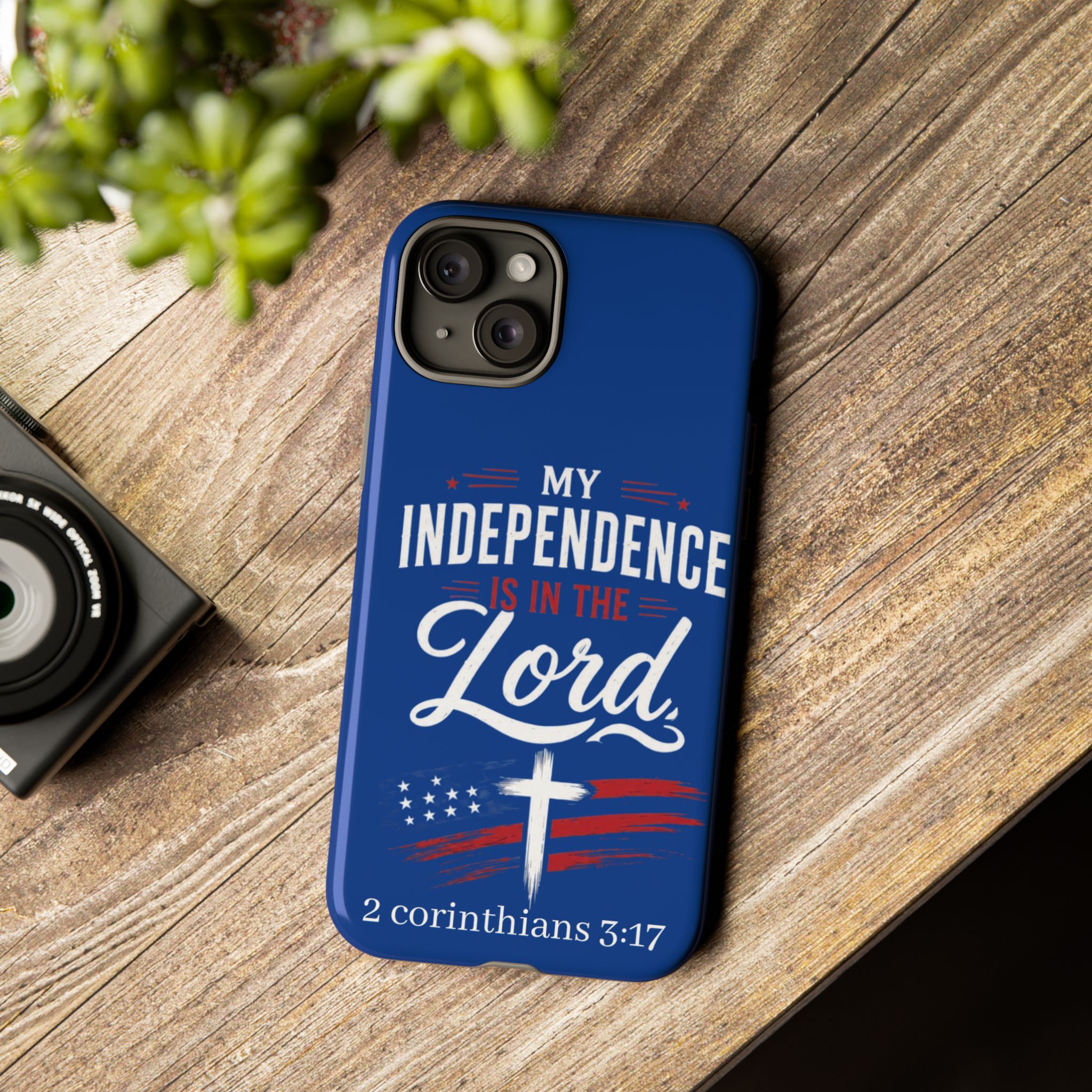 Christian Phone Case — "My Independence Is In The Lord" (2 Corinthians 3:17) - Image 111
