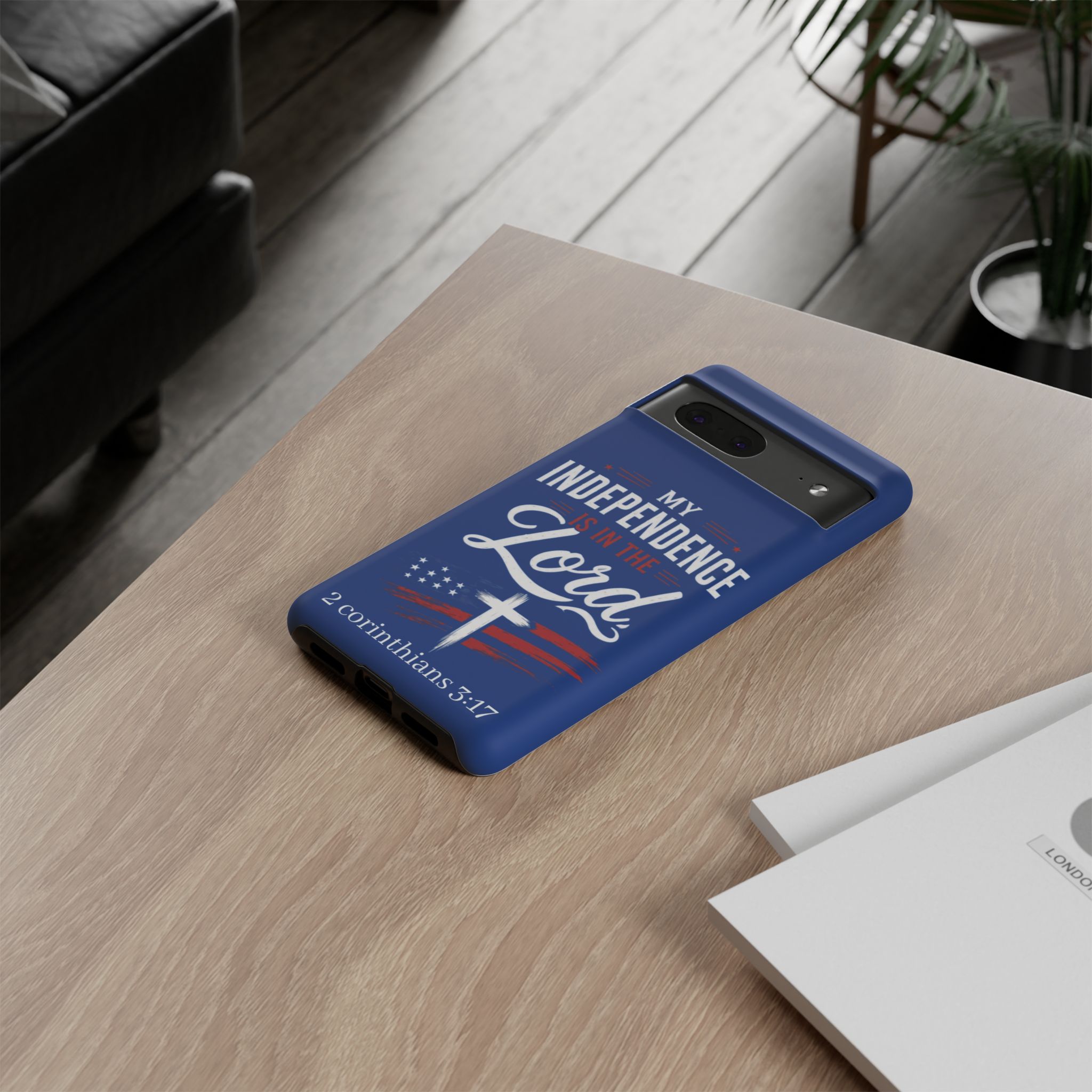 Christian Phone Case — "My Independence Is In The Lord" (2 Corinthians 3:17) - Image 94