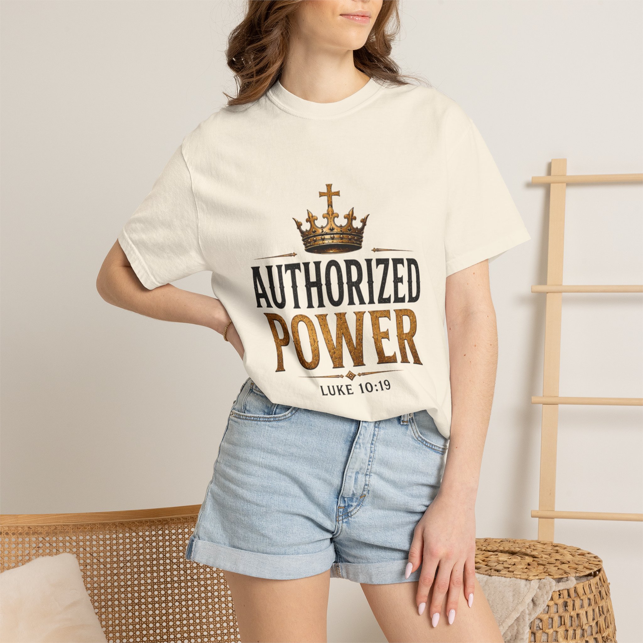 Authorized Power T-Shirt — "Authorized Power" Luke 10:19 Christian Faith Tee - Image 12