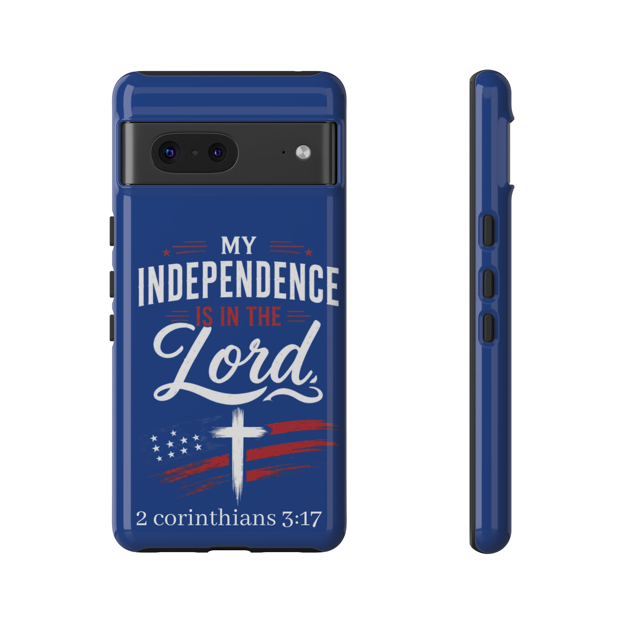 Christian Phone Case — "My Independence Is In The Lord" (2 Corinthians 3:17) - Image 87