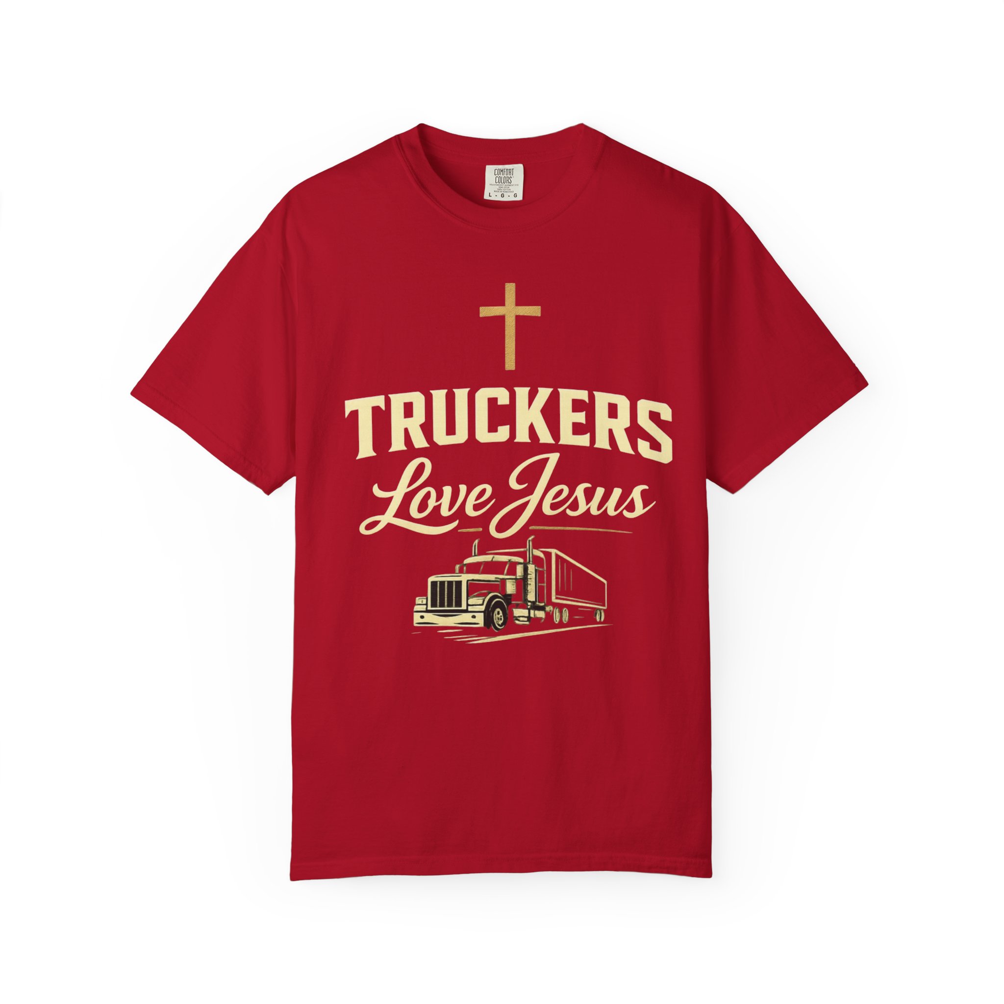 Truckers Love Jesus T-Shirt — Christian Trucker Gospel Tee - Image 56