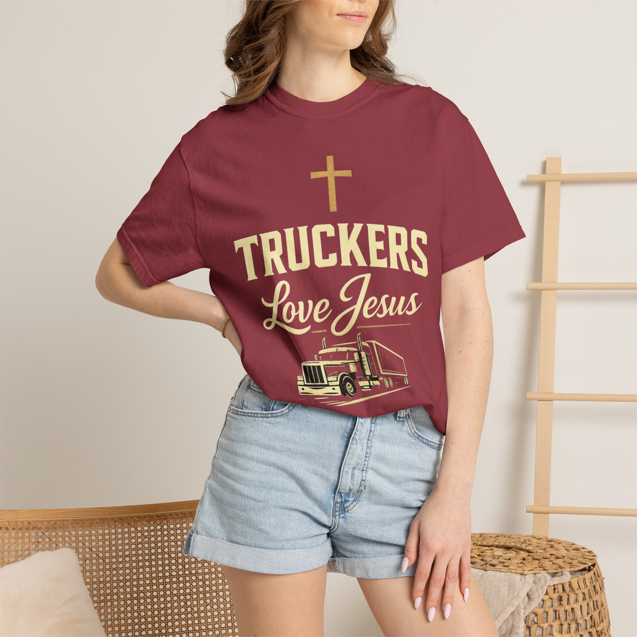 Truckers Love Jesus T-Shirt — Christian Trucker Gospel Tee - Image 54