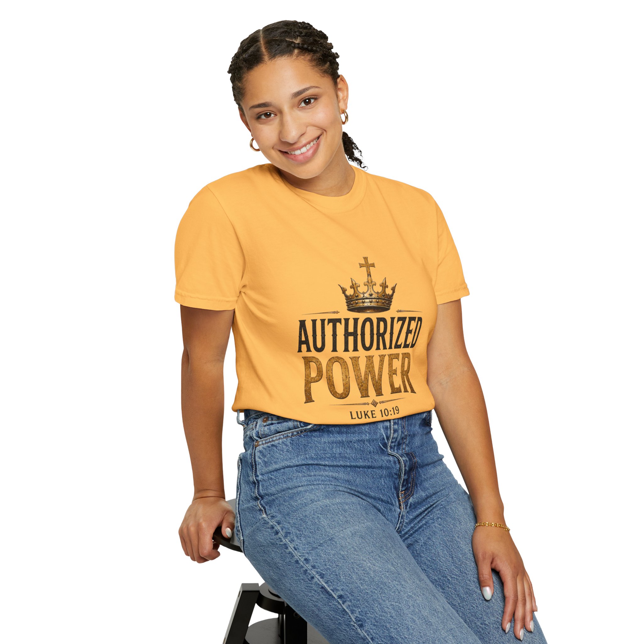 Authorized Power T-Shirt — "Authorized Power" Luke 10:19 Christian Faith Tee - Image 33