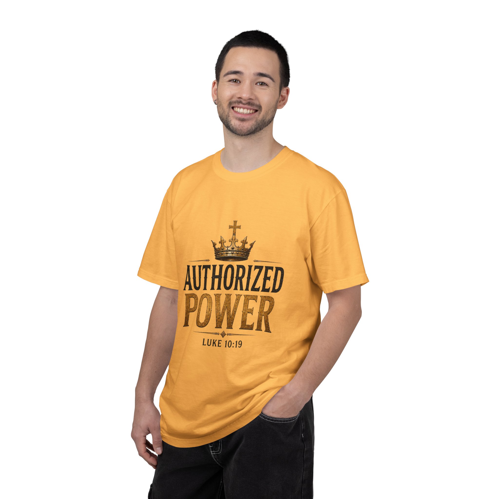 Authorized Power T-Shirt — "Authorized Power" Luke 10:19 Christian Faith Tee - Image 32