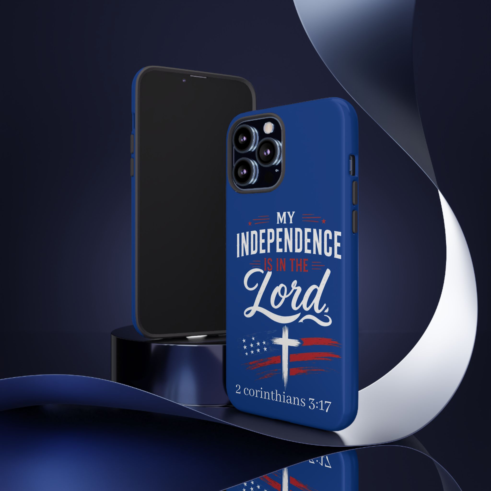 Christian Phone Case — "My Independence Is In The Lord" (2 Corinthians 3:17) - Image 48