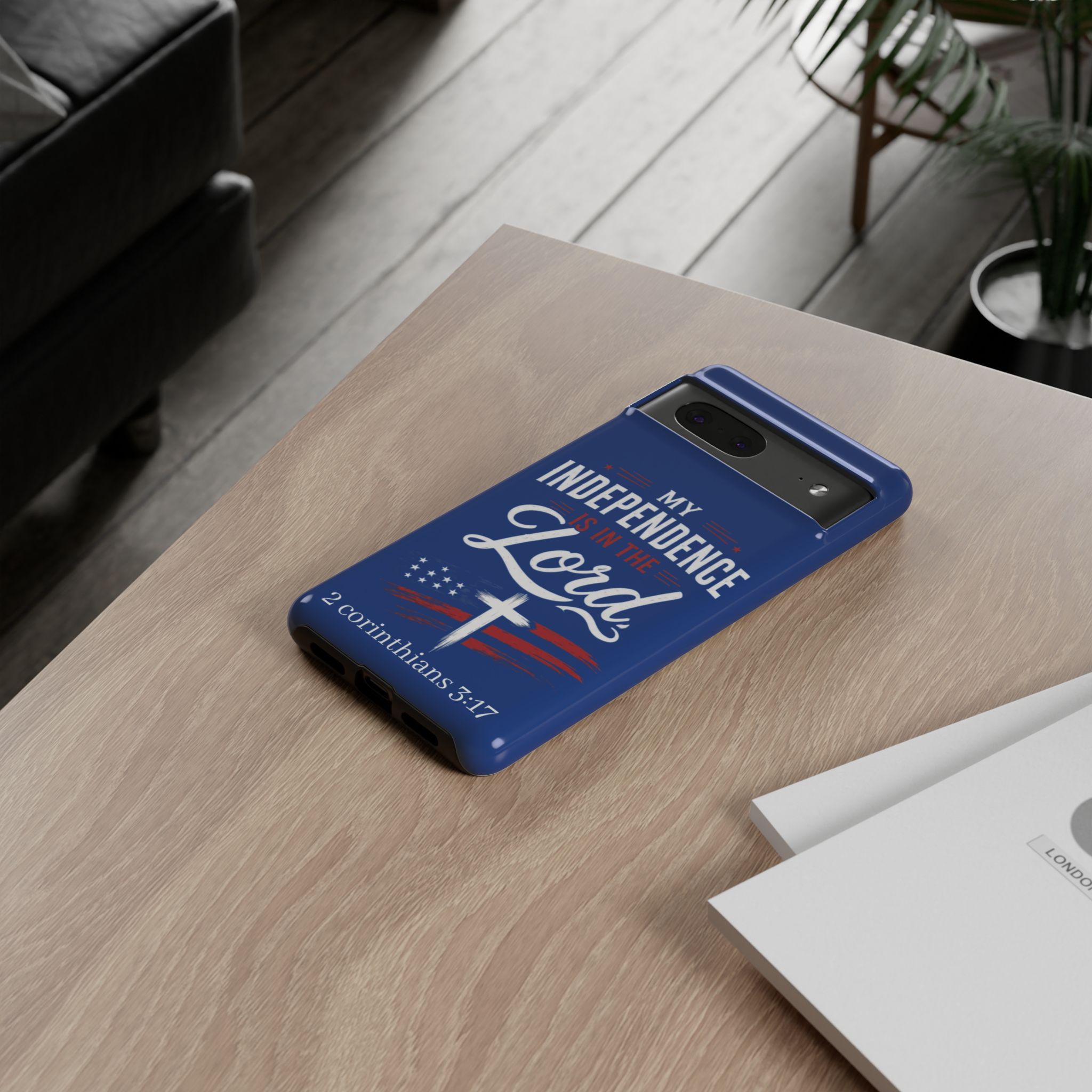 Christian Phone Case — "My Independence Is In The Lord" (2 Corinthians 3:17) - Image 90