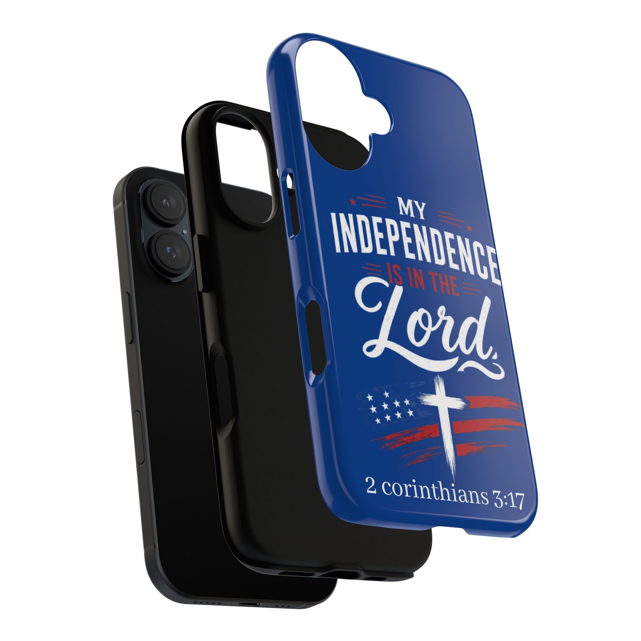 Christian Phone Case — "My Independence Is In The Lord" (2 Corinthians 3:17) - Image 3
