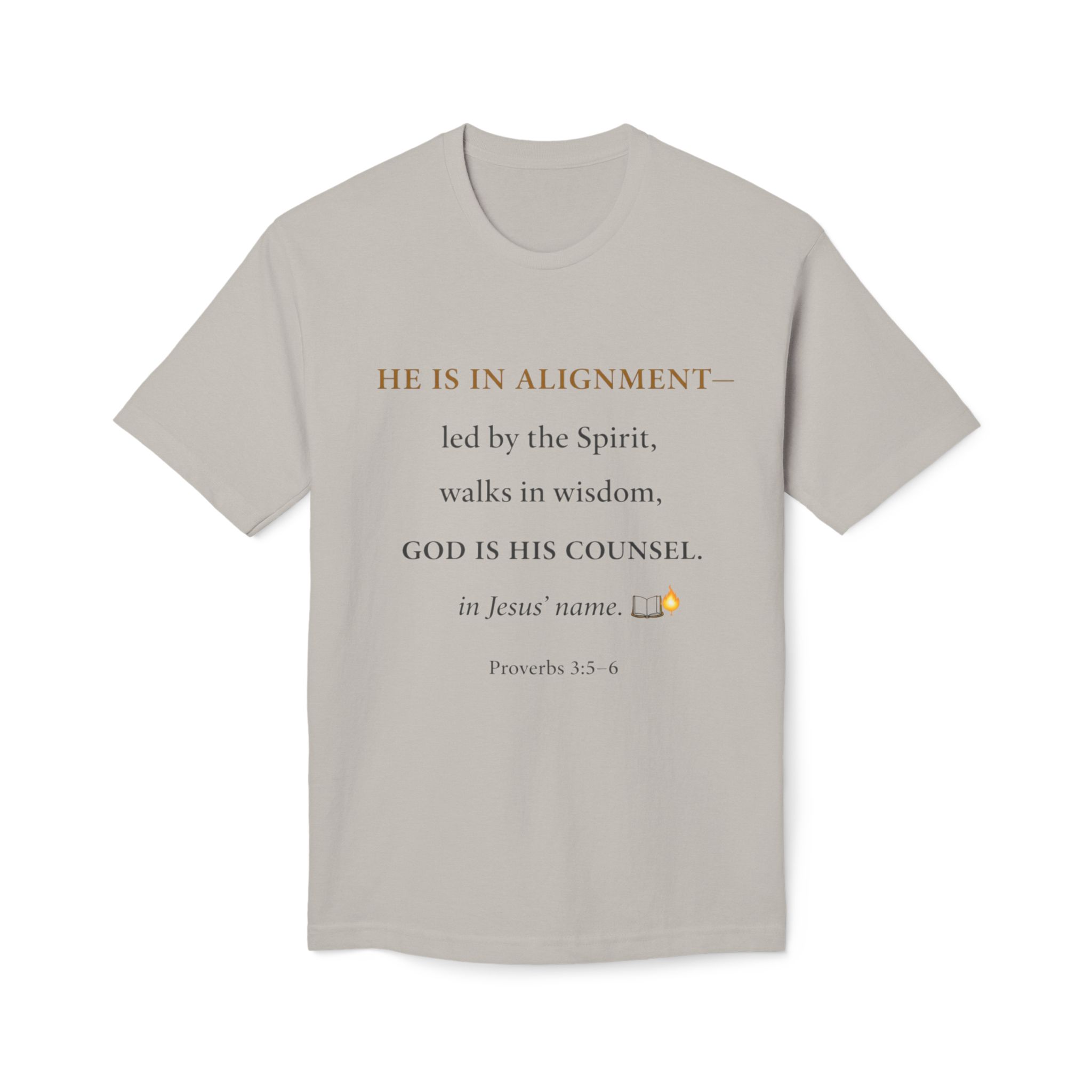 Men’s Godly Alignment T-Shirt — "He Is in Alignment" Proverbs 1:5–8 Inspirational Tee - Image 11
