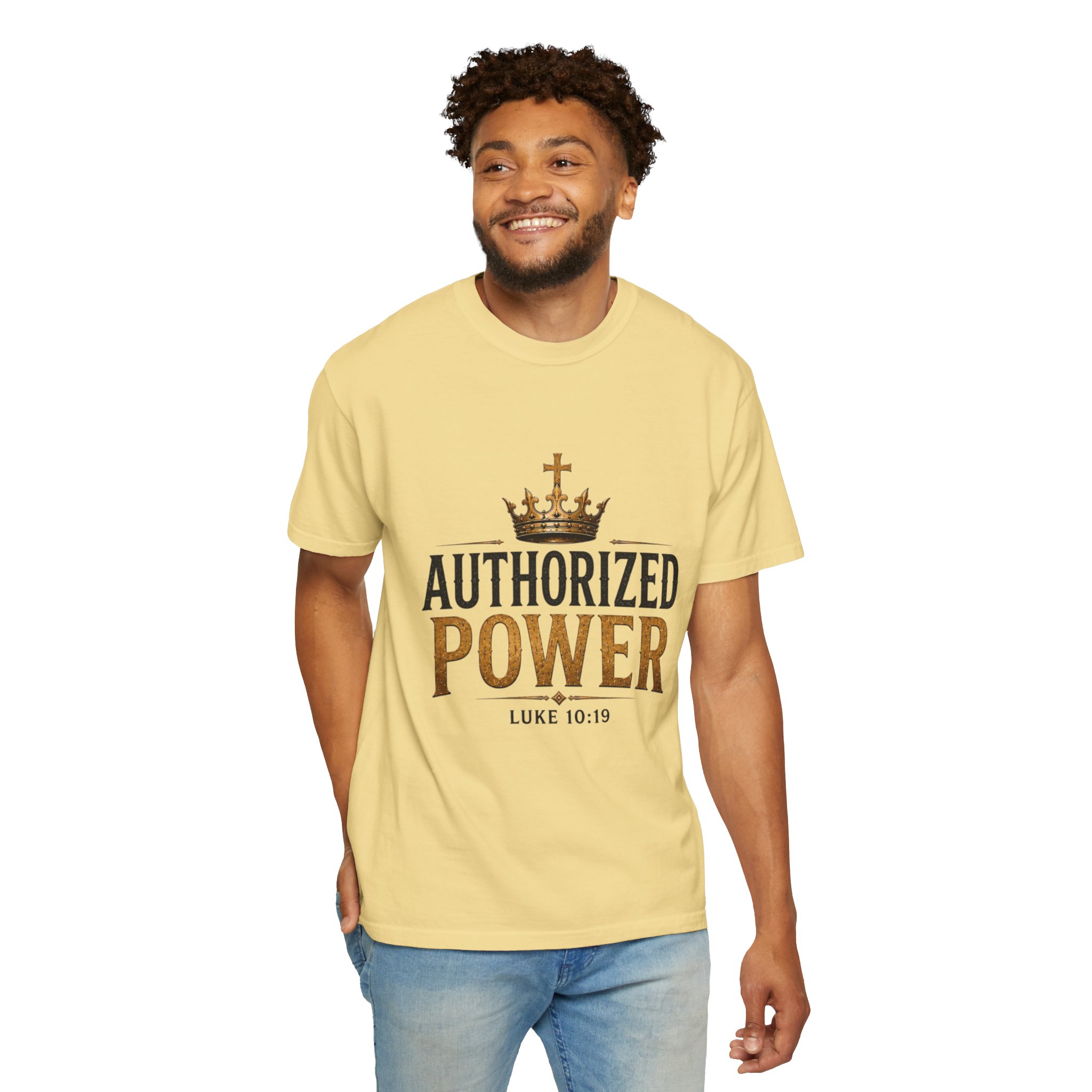 Authorized Power T-Shirt — "Authorized Power" Luke 10:19 Christian Faith Tee - Image 61