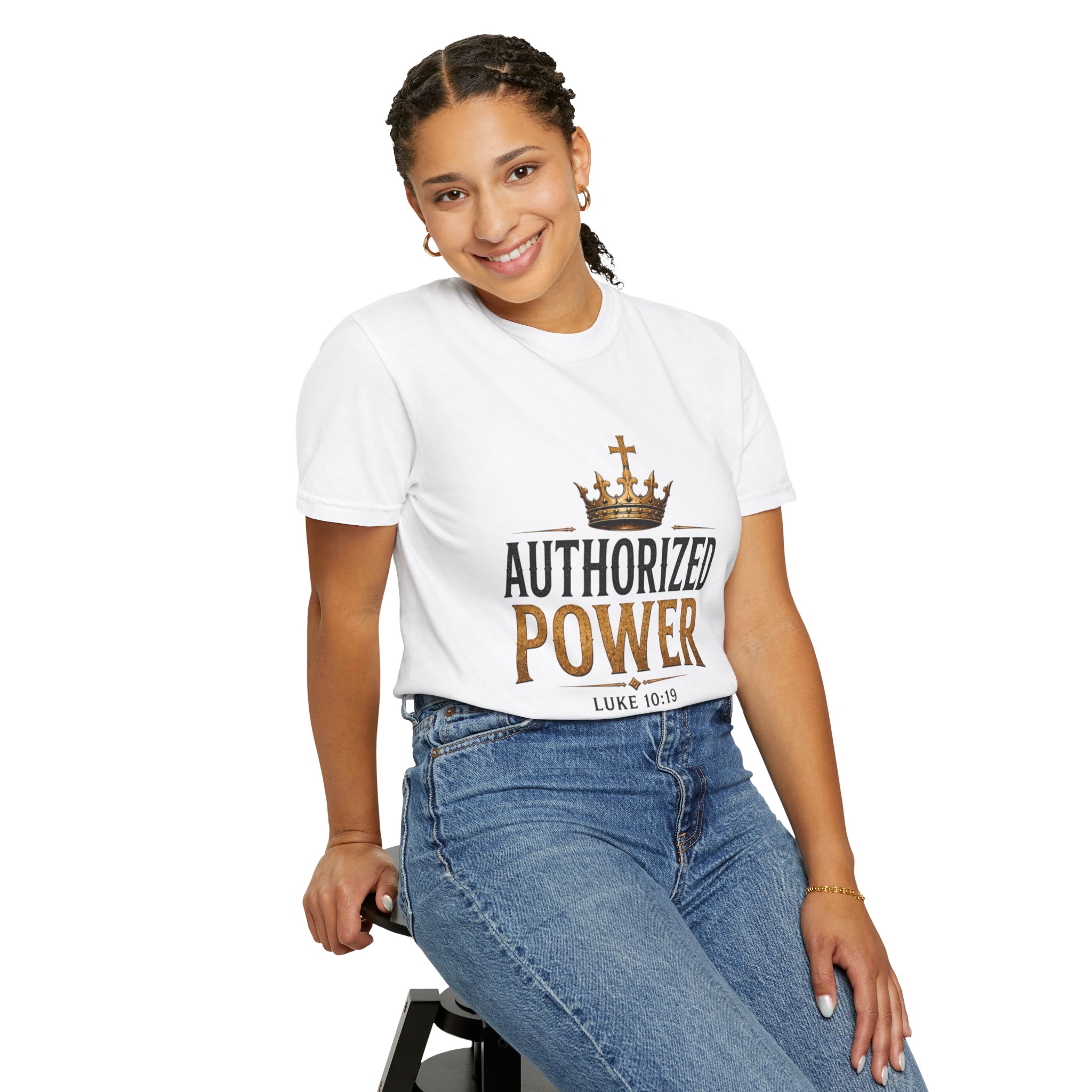 Authorized Power T-Shirt — "Authorized Power" Luke 10:19 Christian Faith Tee - Image 6