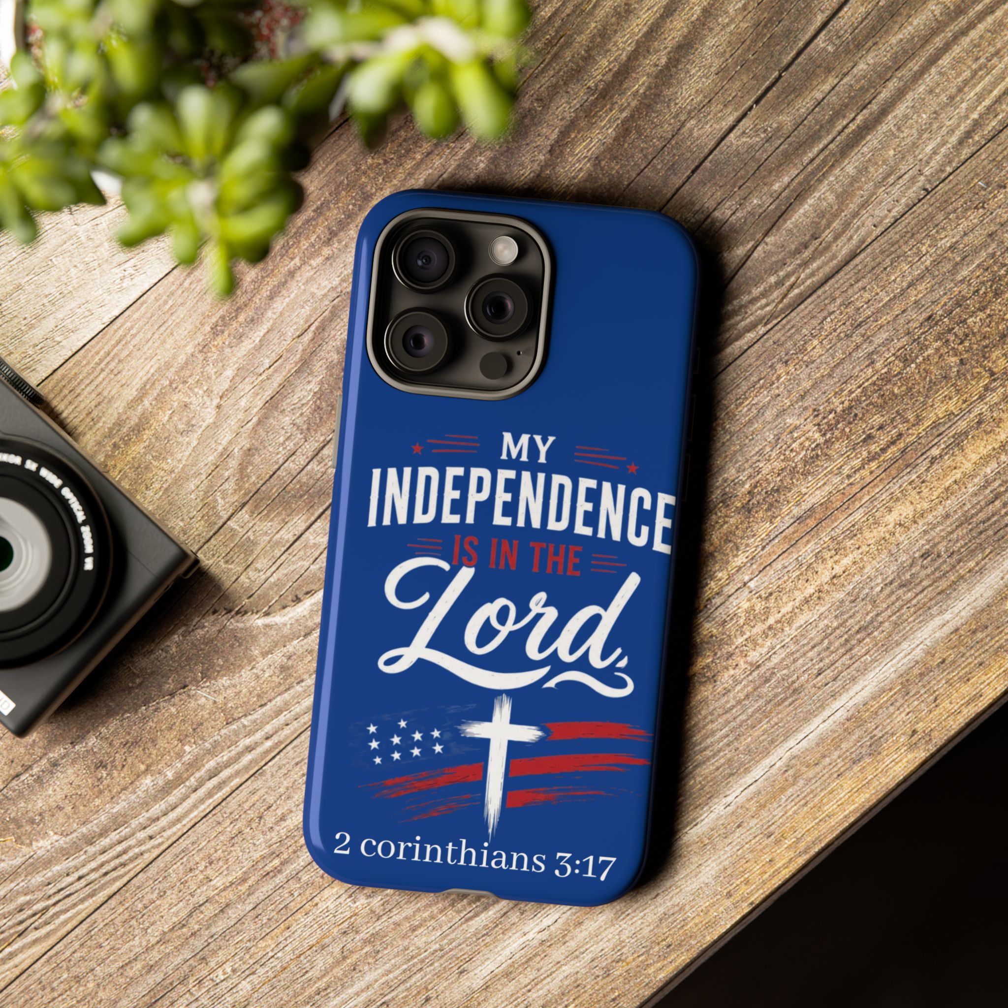 Christian Phone Case — "My Independence Is In The Lord" (2 Corinthians 3:17) - Image 123