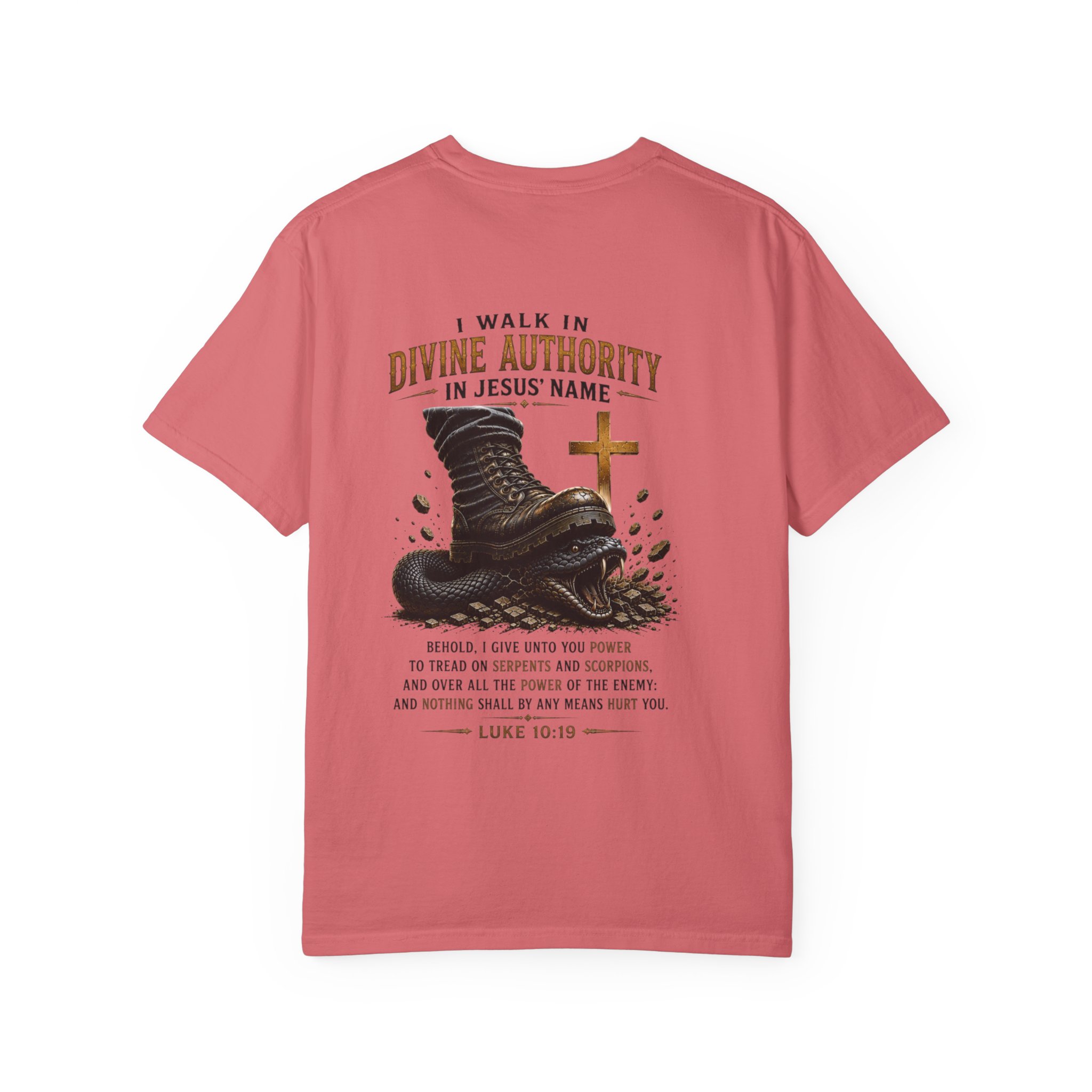 Authorized Power T-Shirt — "Authorized Power" Luke 10:19 Christian Faith Tee - Image 121