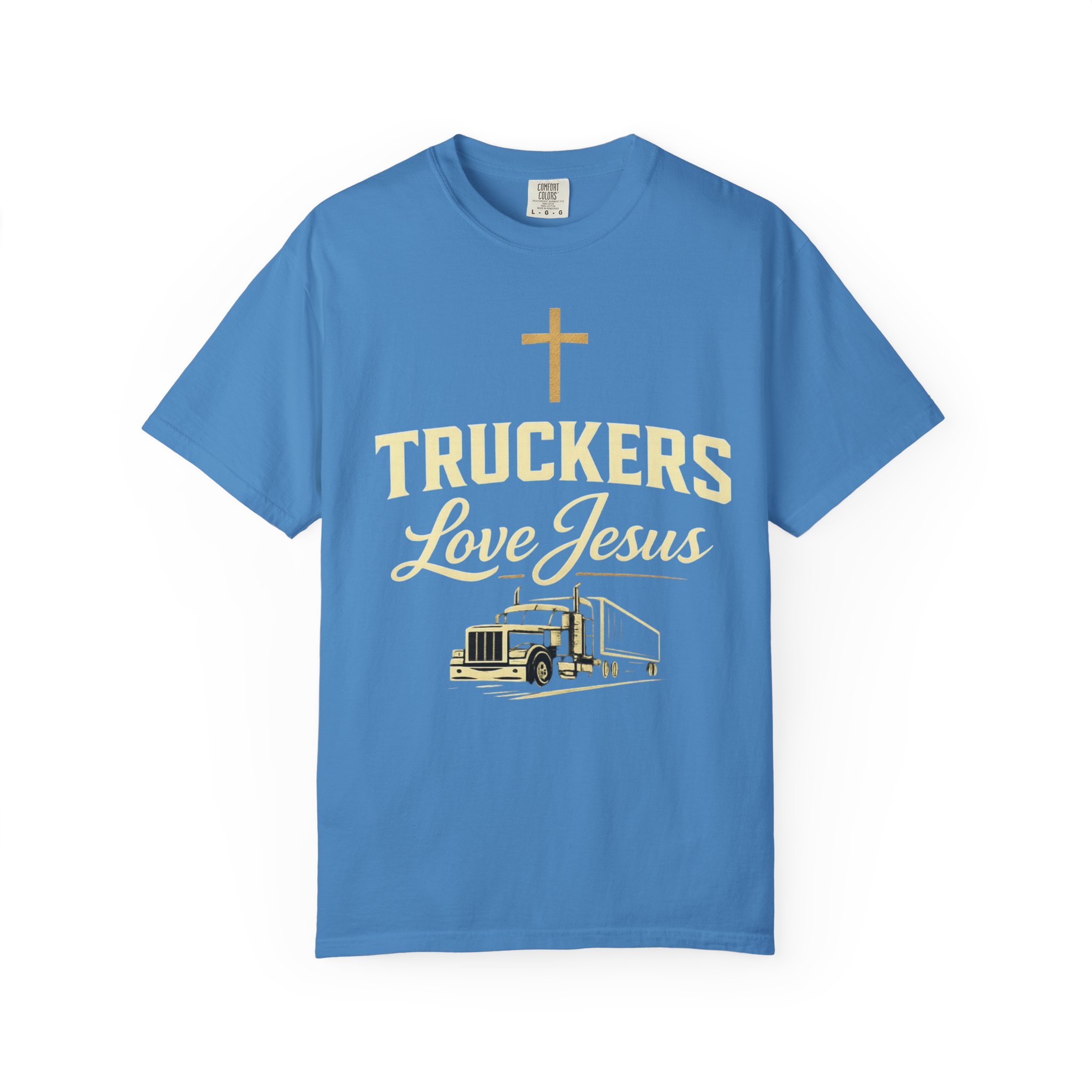 Truckers Love Jesus T-Shirt — Christian Trucker Gospel Tee - Image 36
