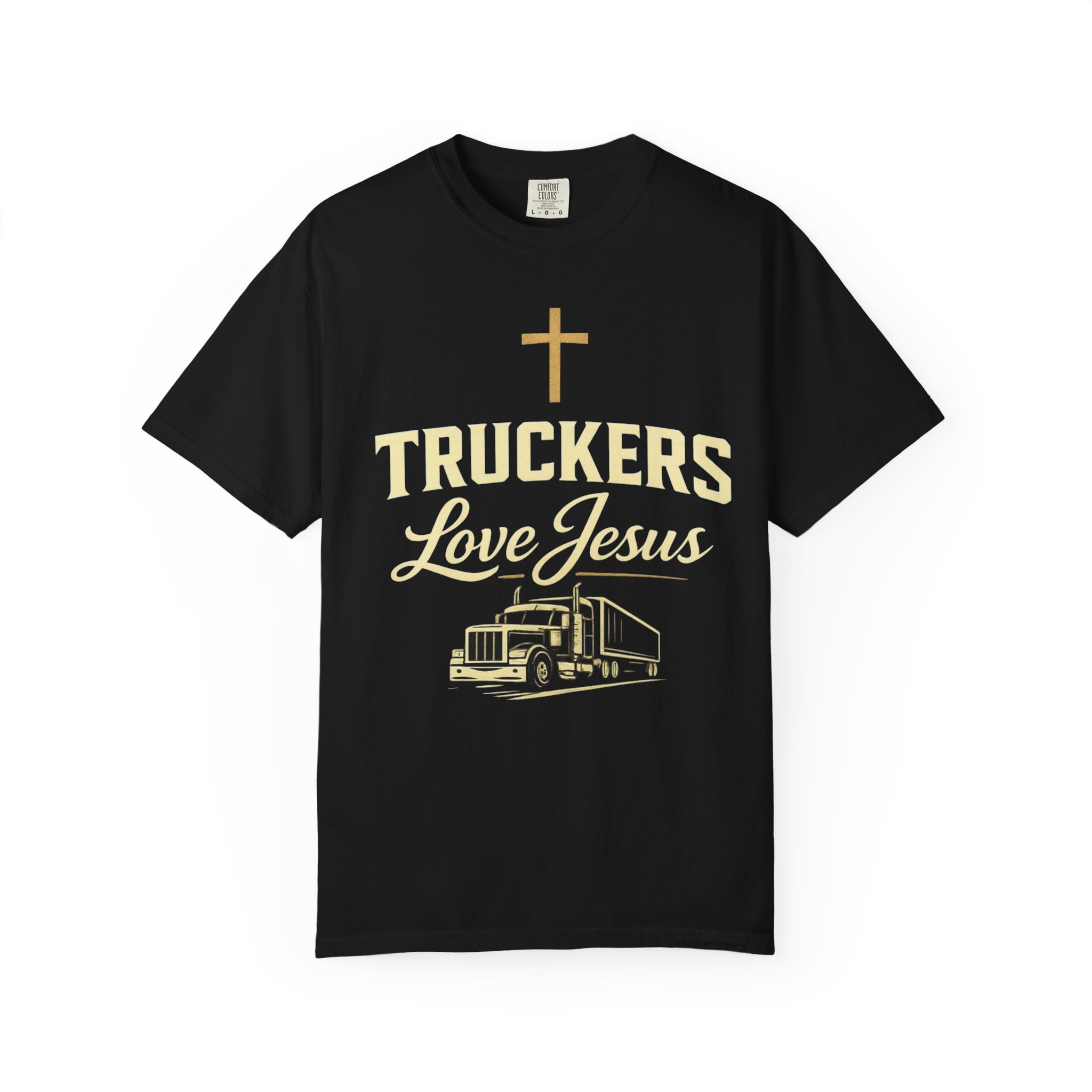 Truckers Love Jesus T-Shirt — Christian Trucker Gospel Tee - Image 46