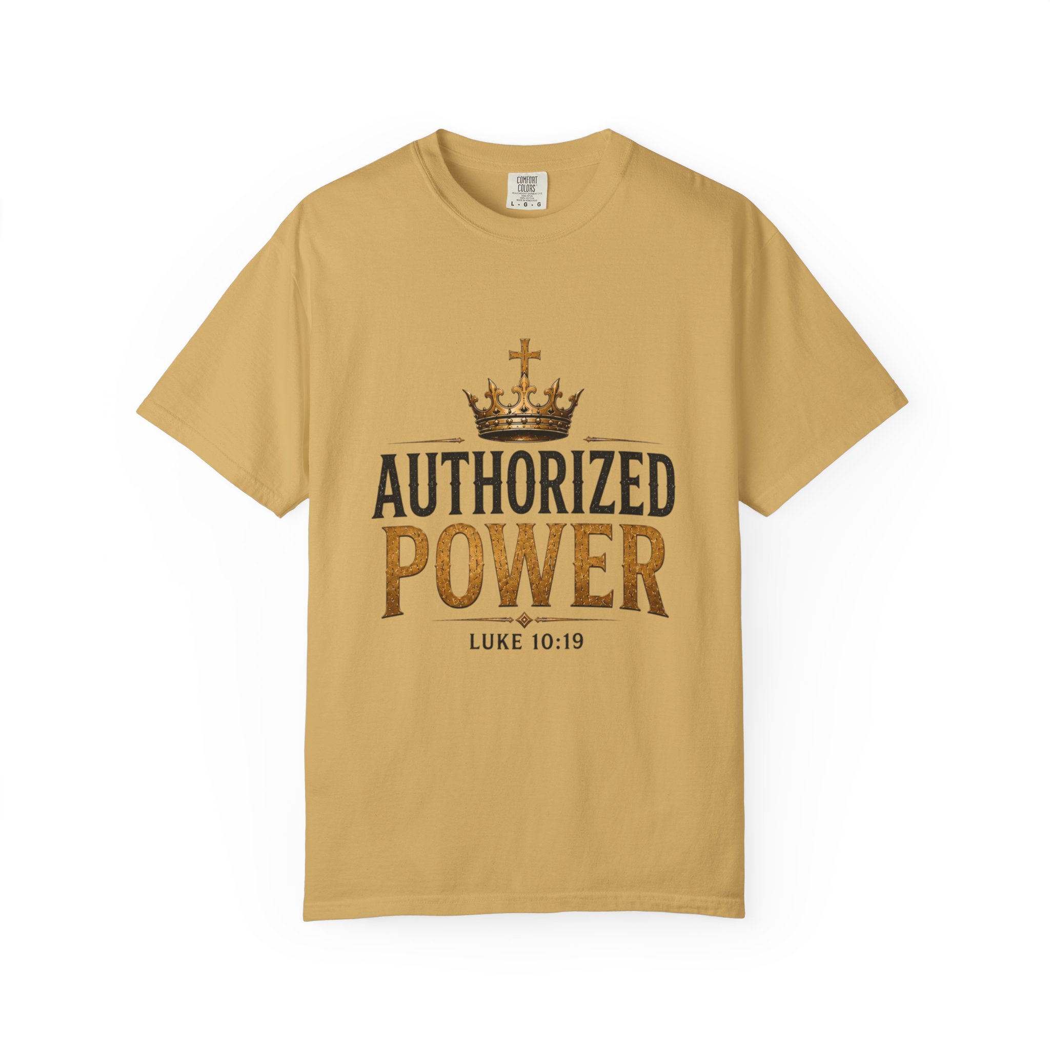 Authorized Power T-Shirt — "Authorized Power" Luke 10:19 Christian Faith Tee - Image 37
