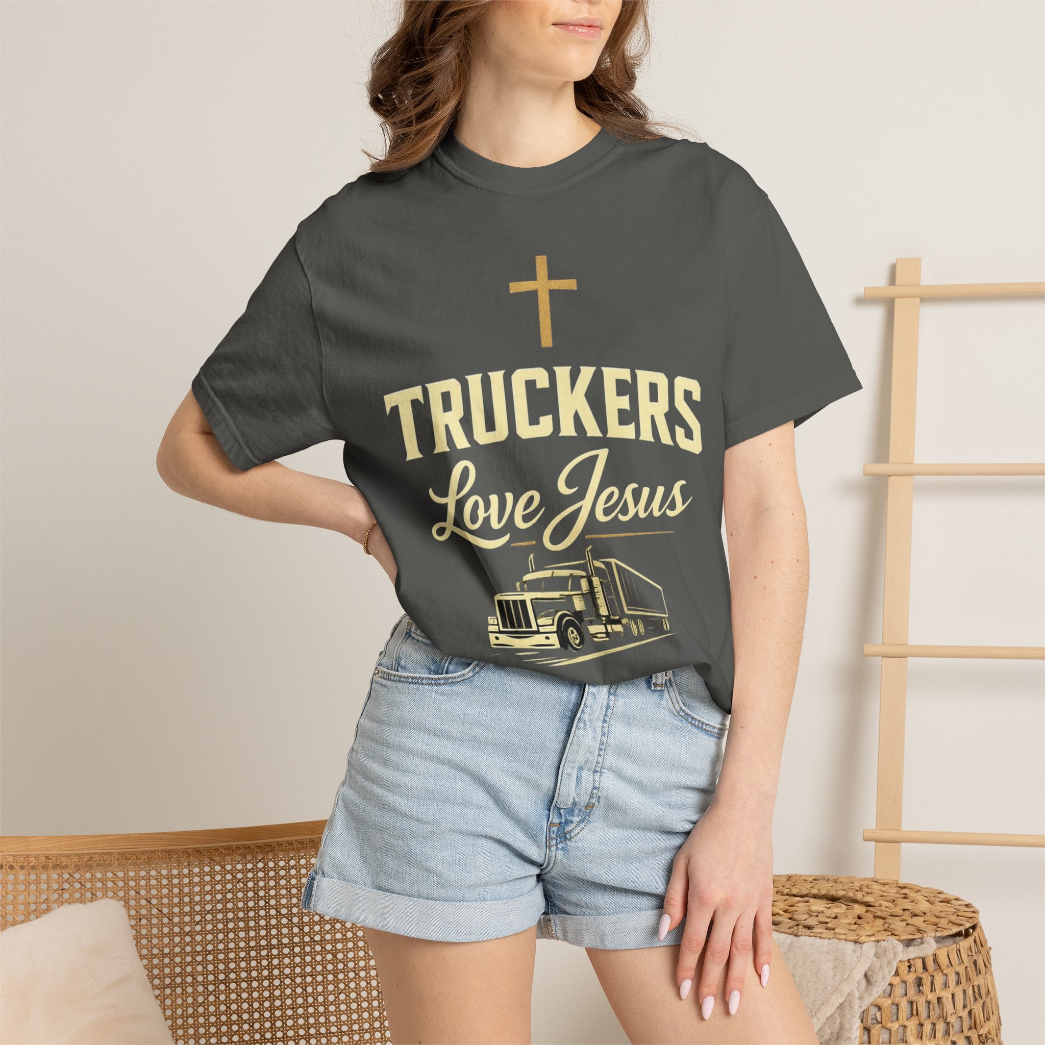 Truckers Love Jesus T-Shirt — Christian Trucker Gospel Tee - Image 5