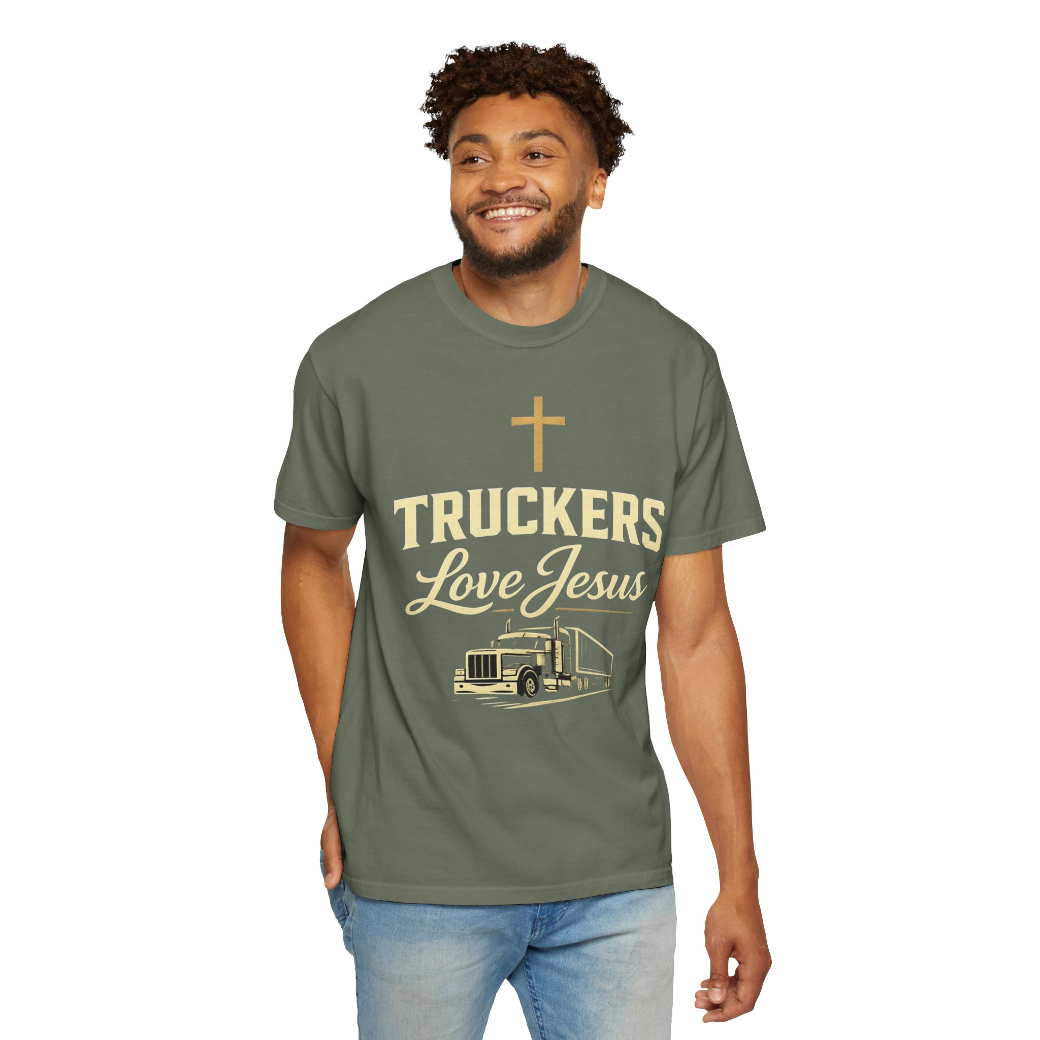 Truckers Love Jesus T-Shirt — Christian Trucker Gospel Tee - Image 20