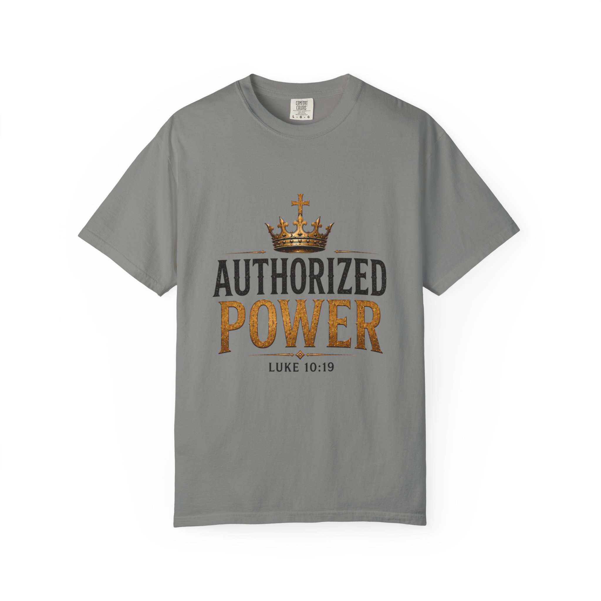 Authorized Power T-Shirt — "Authorized Power" Luke 10:19 Christian Faith Tee - Image 109