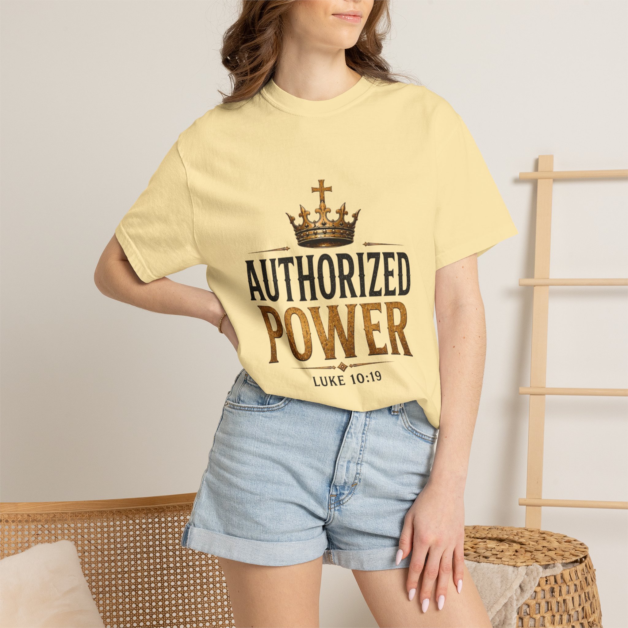 Authorized Power T-Shirt — "Authorized Power" Luke 10:19 Christian Faith Tee - Image 21