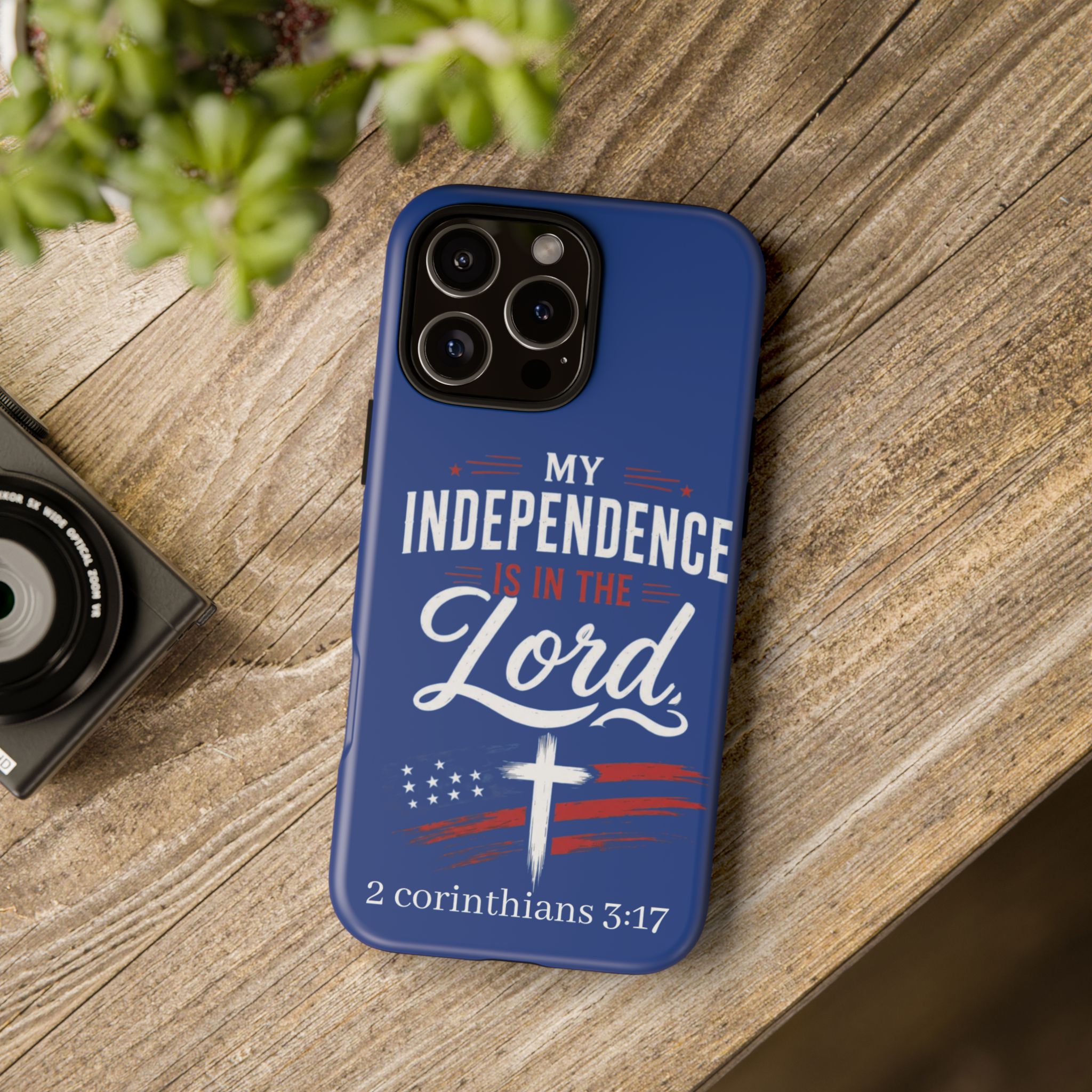 Christian Phone Case — "My Independence Is In The Lord" (2 Corinthians 3:17) - Image 190