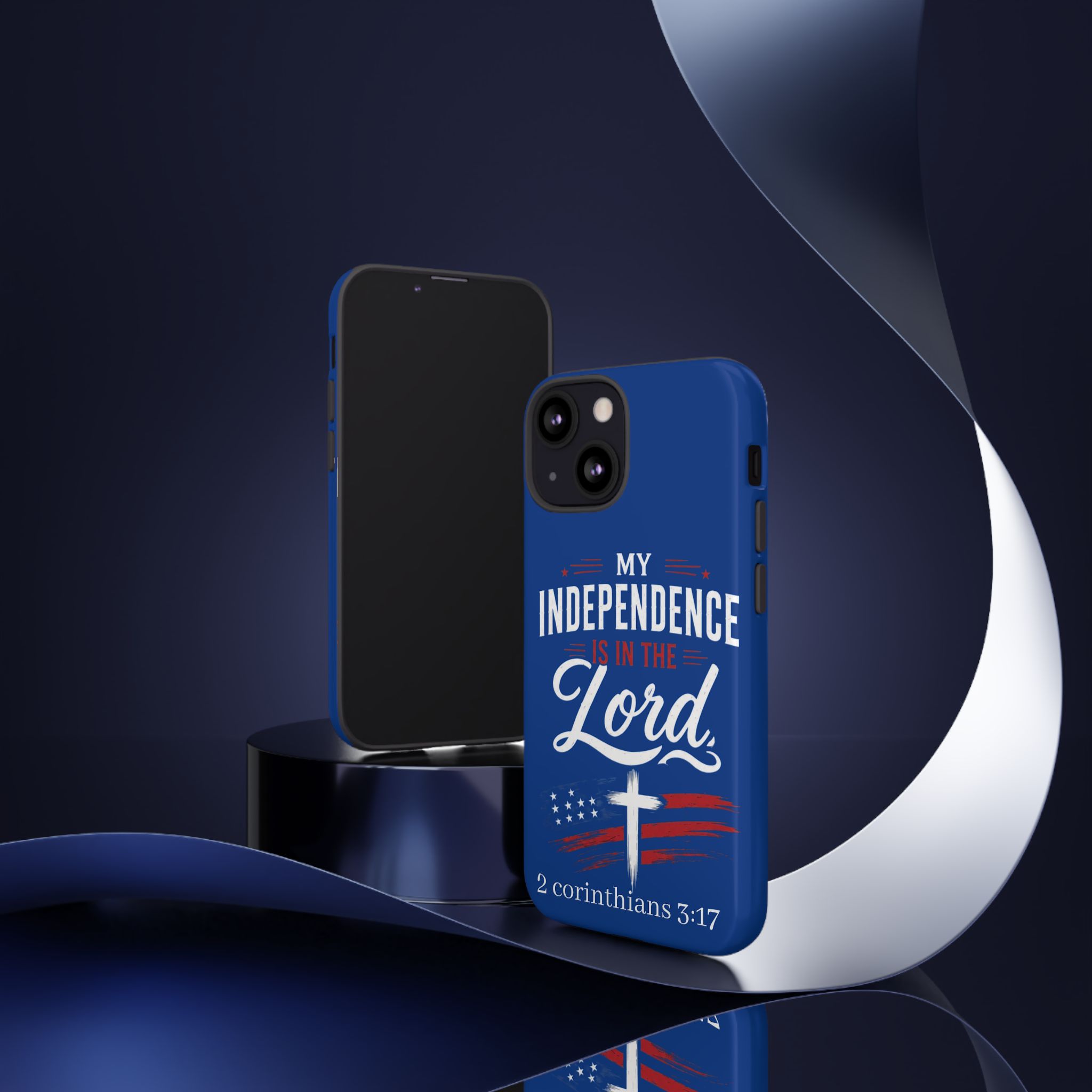 Christian Phone Case — "My Independence Is In The Lord" (2 Corinthians 3:17) - Image 40
