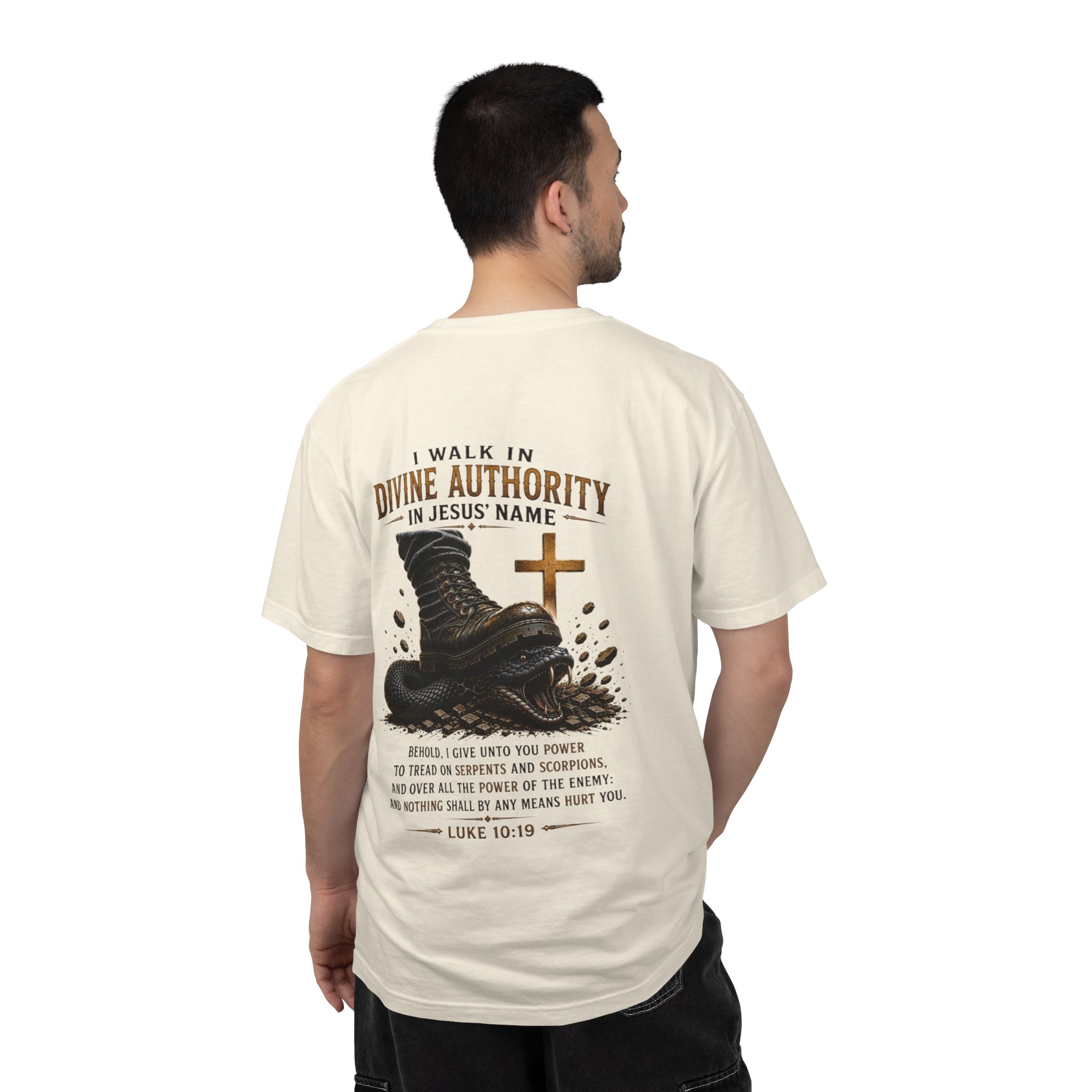 Authorized Power T-Shirt — "Authorized Power" Luke 10:19 Christian Faith Tee - Image 18