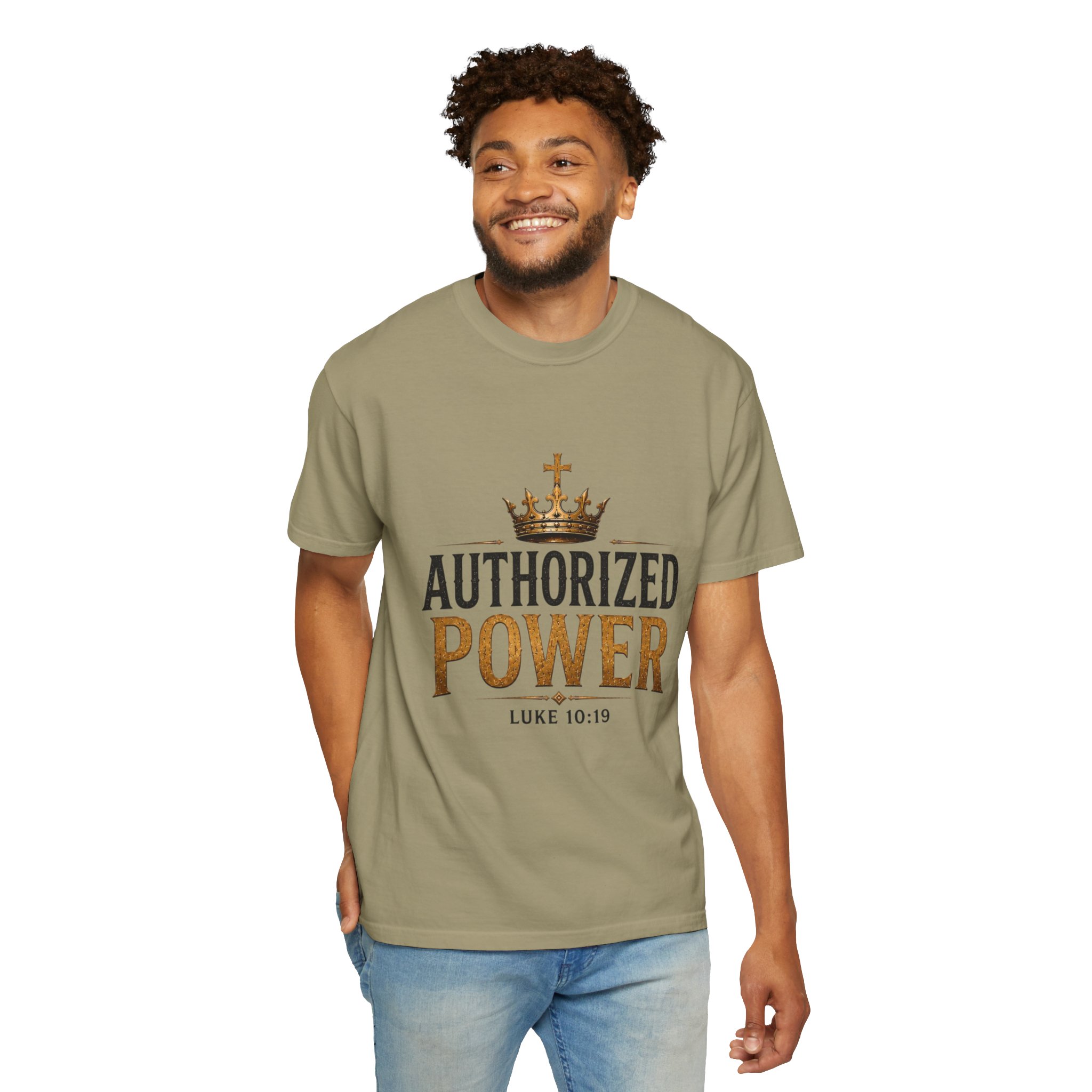 Authorized Power T-Shirt — "Authorized Power" Luke 10:19 Christian Faith Tee - Image 52