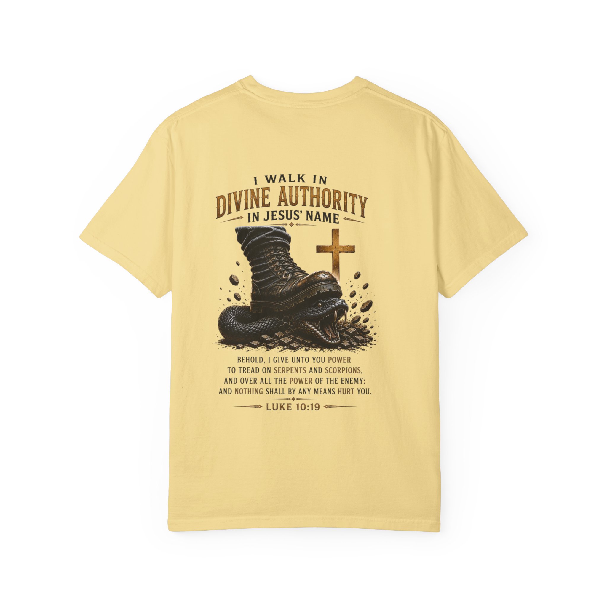 Authorized Power T-Shirt — "Authorized Power" Luke 10:19 Christian Faith Tee - Image 58