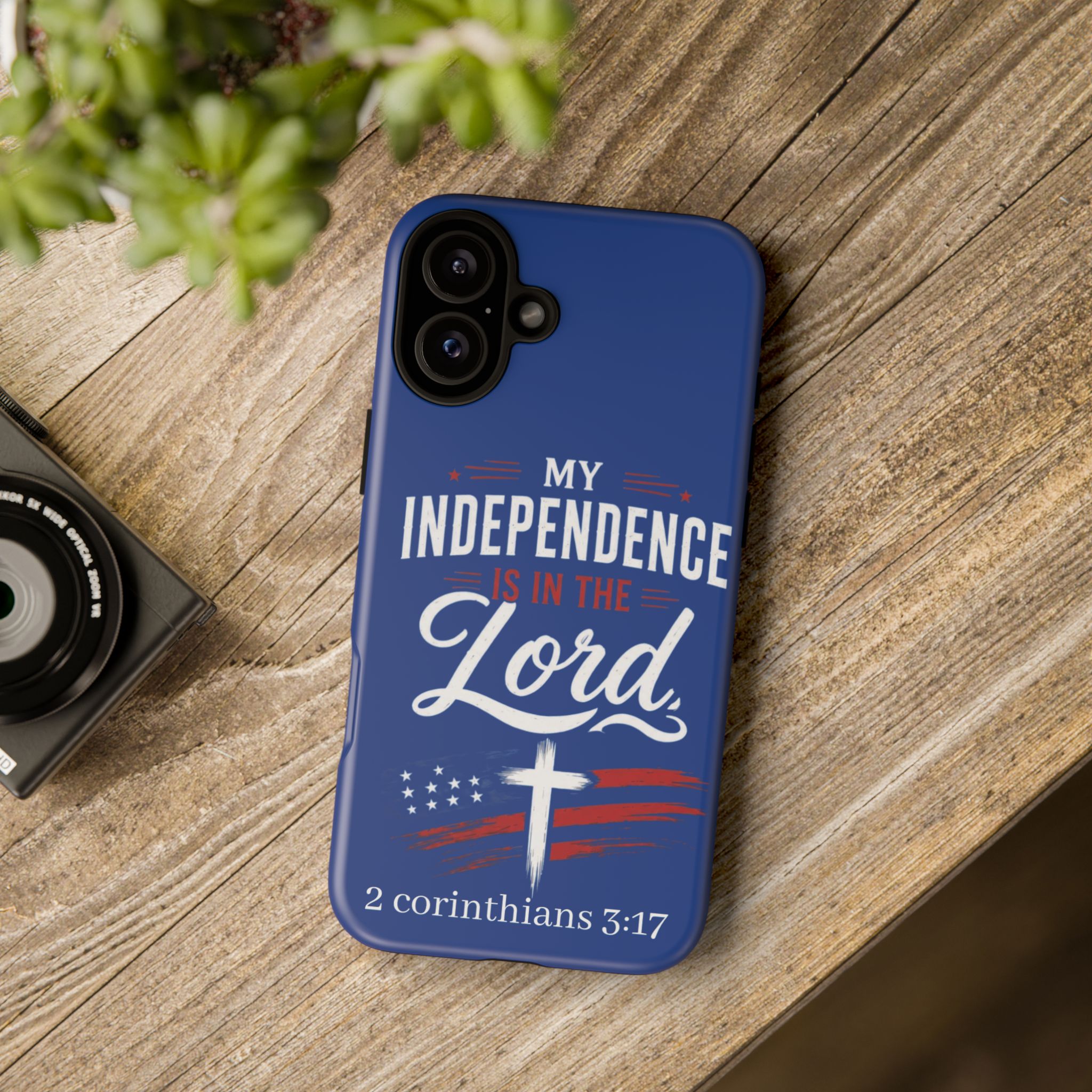 Christian Phone Case — "My Independence Is In The Lord" (2 Corinthians 3:17) - Image 174