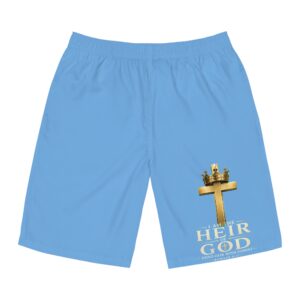 Heir of God Men's Shorts — Christian Cross & Crown