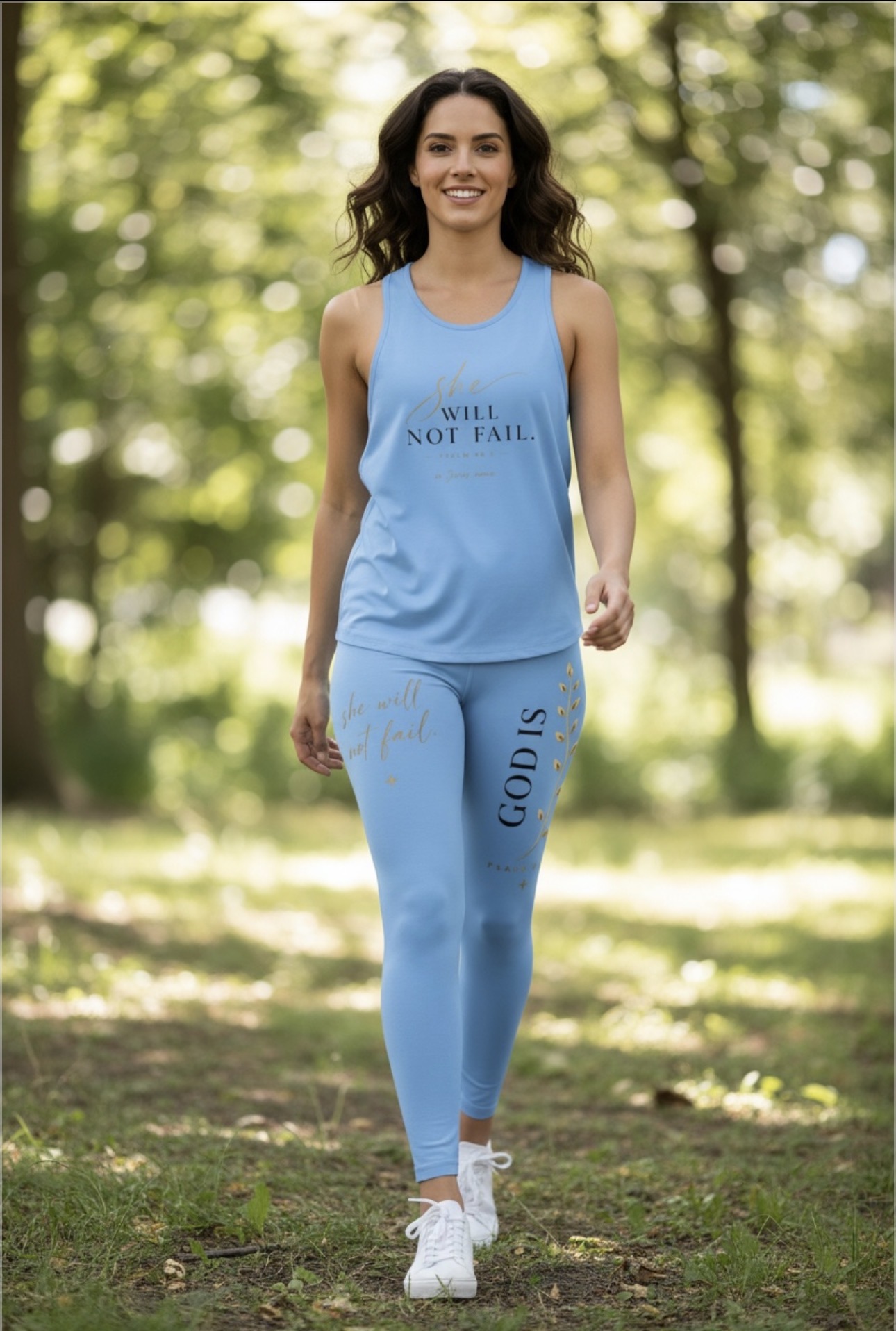 Inspirational 'She Will Not Fail' Tank Top