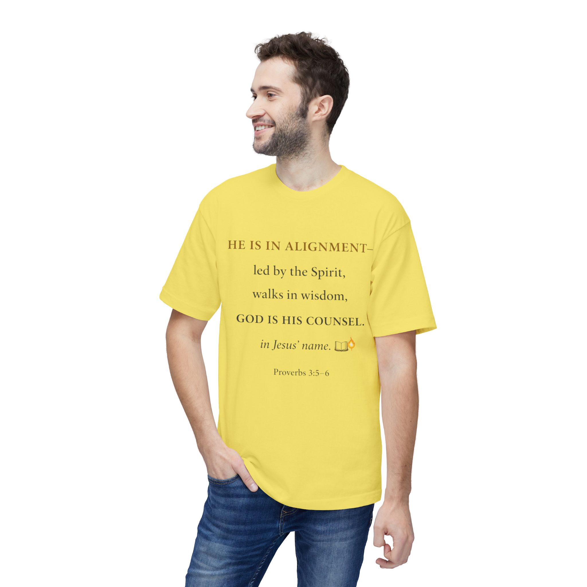 Men’s Godly Alignment T-Shirt — "He Is in Alignment" Proverbs 1:5–8 Inspirational Tee - Image 21