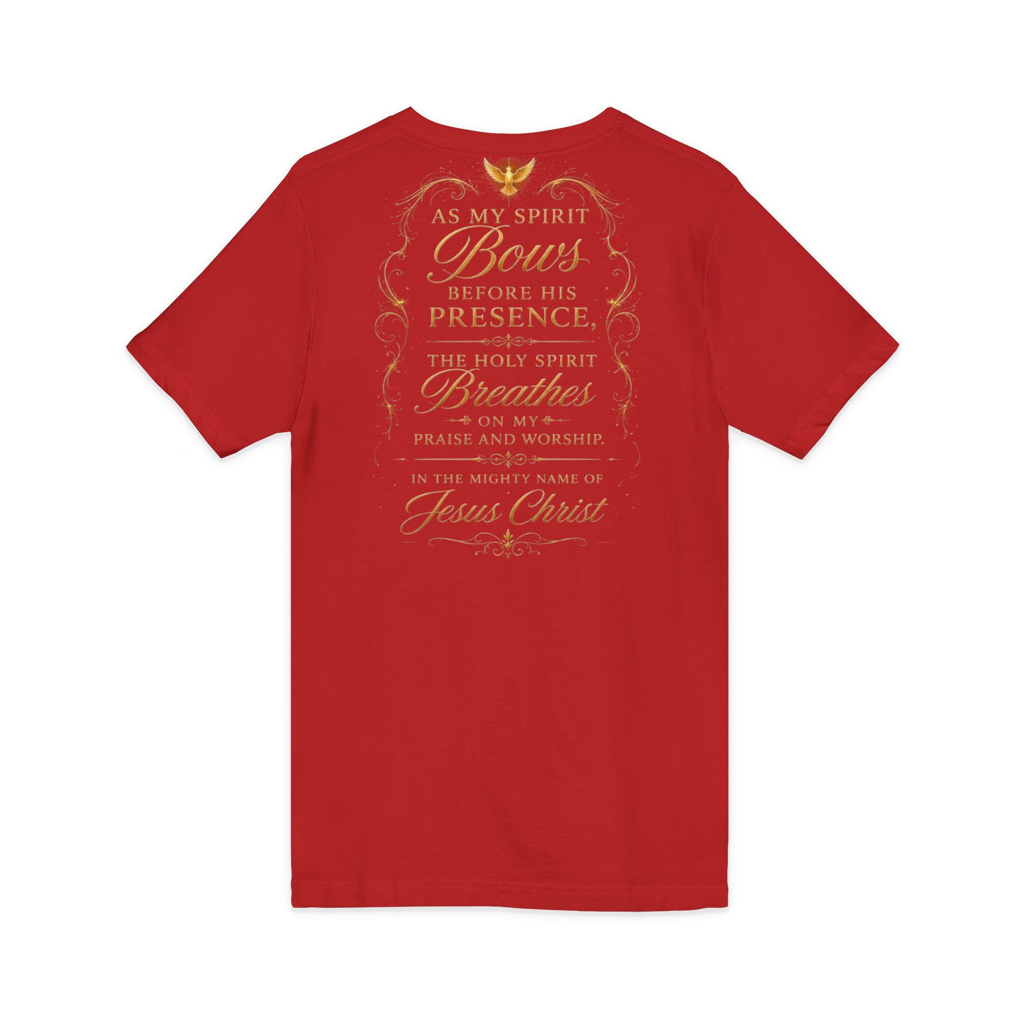Born to carry heavens Sound V-Neck Tee — Inspirational Christian Faith T‑Shirt - Image 21