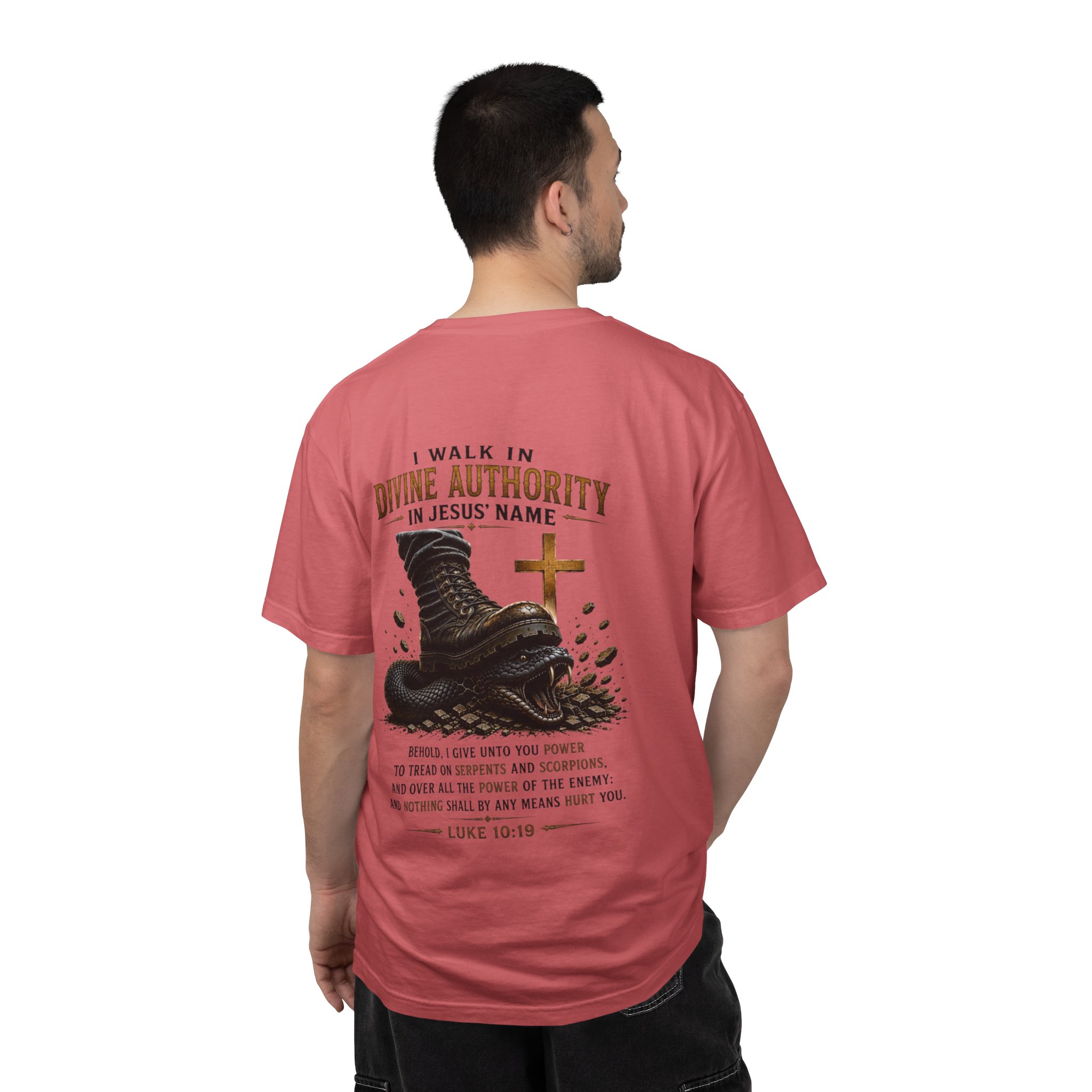 Authorized Power T-Shirt — "Authorized Power" Luke 10:19 Christian Faith Tee - Image 126