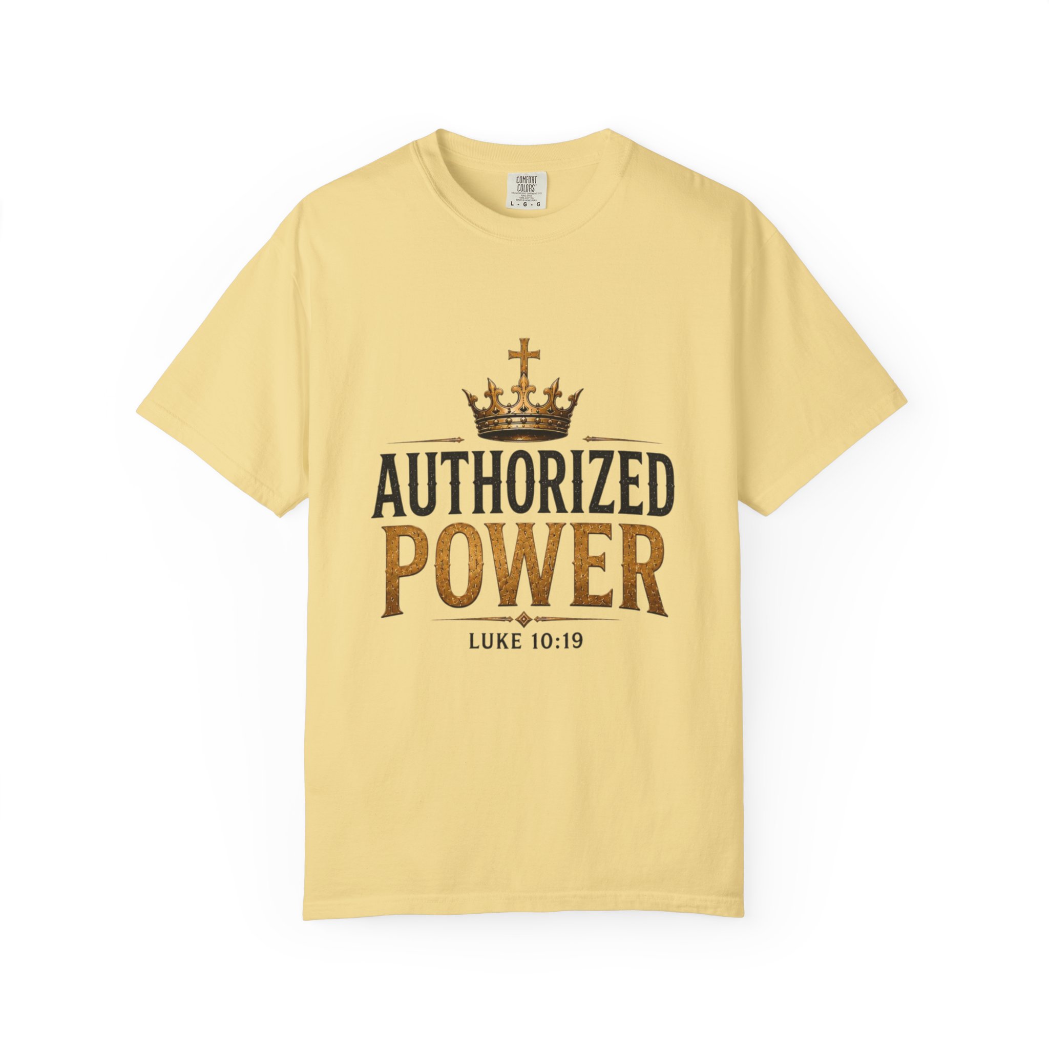 Authorized Power T-Shirt — "Authorized Power" Luke 10:19 Christian Faith Tee - Image 55