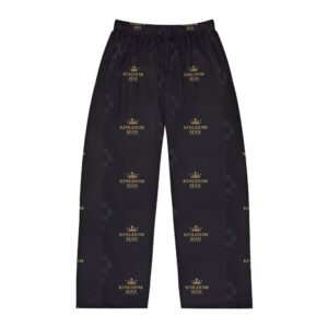 Kingdom Man Pajama Pants — Men's Black Luxury Lounge Sleepwear