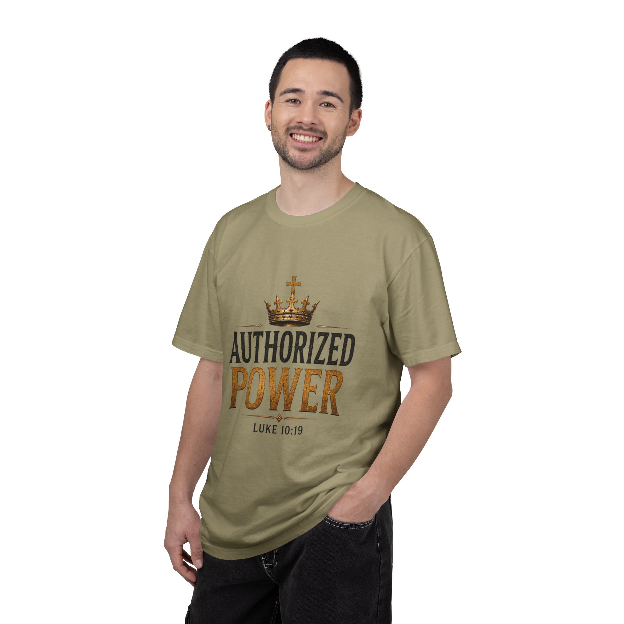 Authorized Power T-Shirt — "Authorized Power" Luke 10:19 Christian Faith Tee - Image 50